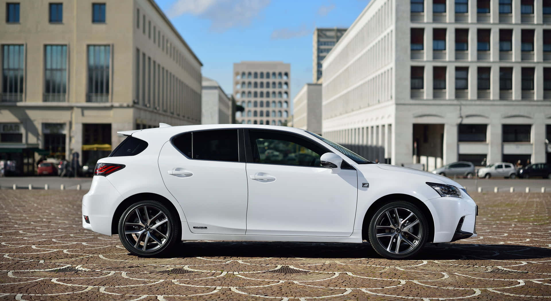 Lexus CT 200h, white, hatchback, Full HD Desktop Wallpaper