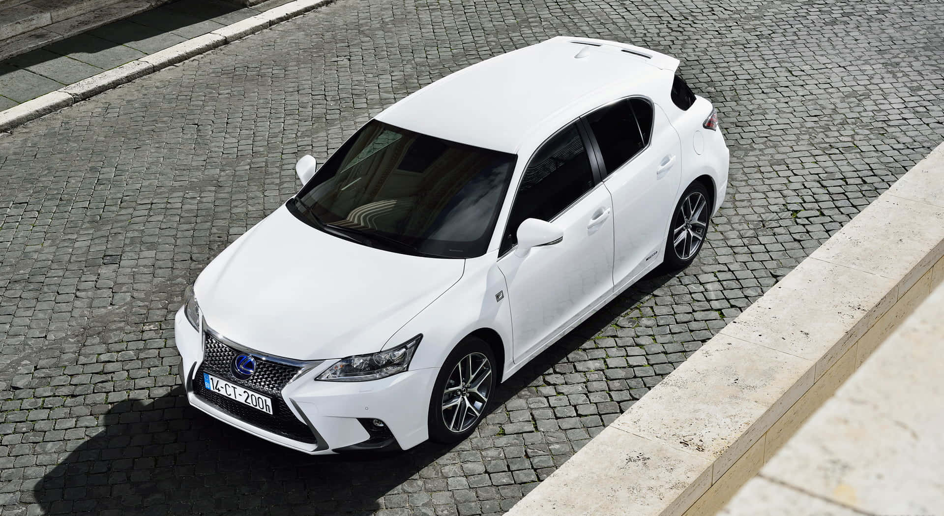 Lexus CT 200h, white, hatchback, Full HD Desktop Wallpaper
