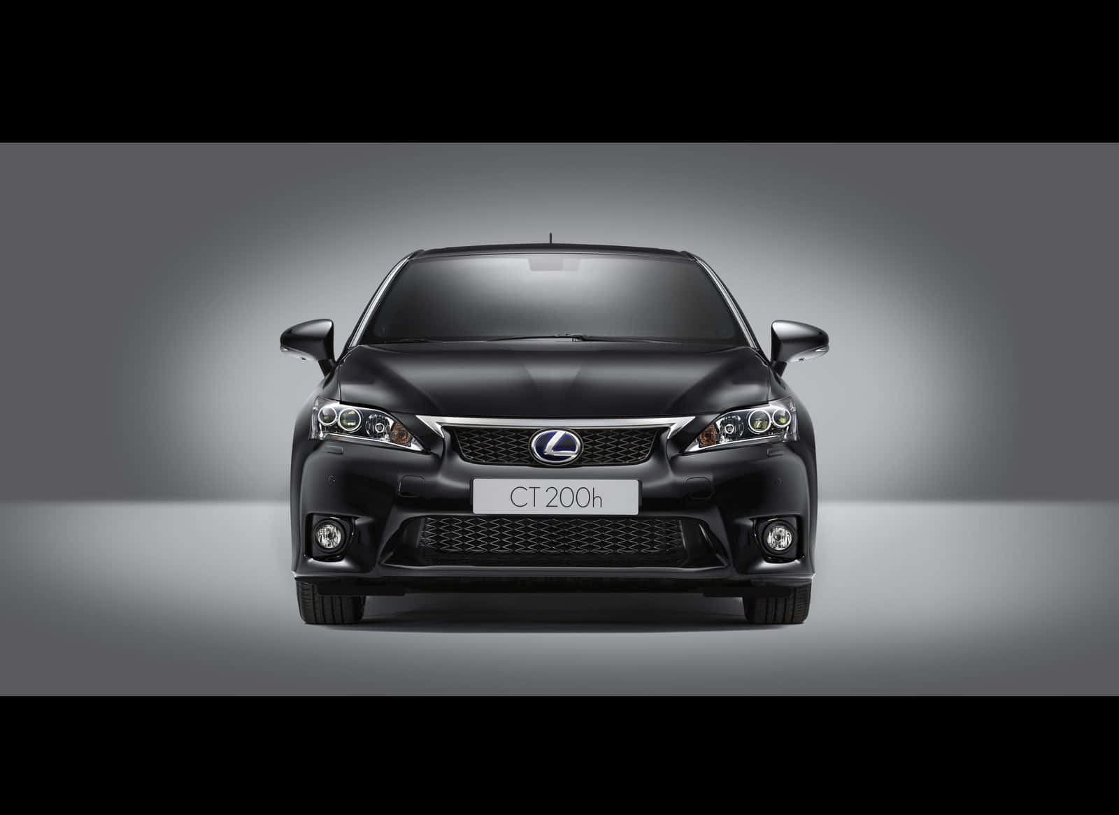 Lexus CT 200h, black, studio lighting, HD Desktop Wallpaper