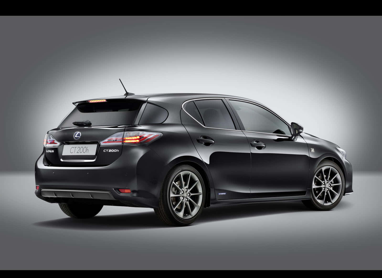 Lexus CT 200h, black, sleek, HD Desktop Wallpaper