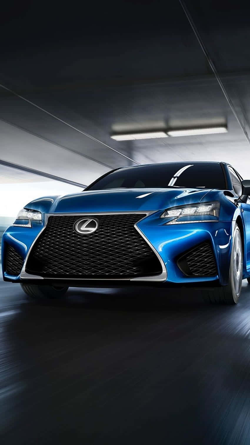 Lexus GS, blue, tunnel, HD Phone Wallpaper