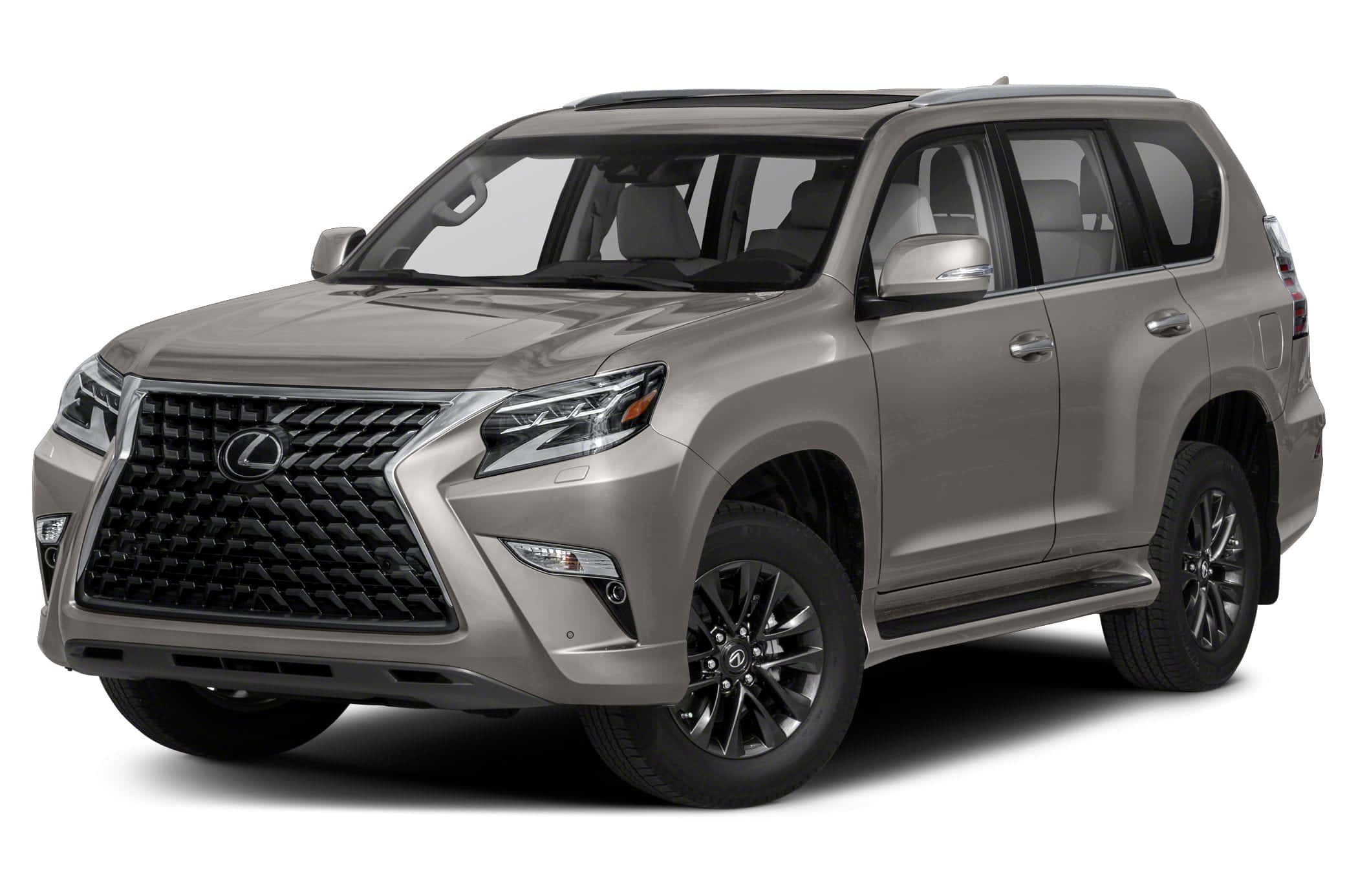 Lexus GX 460, metallic gray, studio lighting, Full HD Desktop Wallpaper
