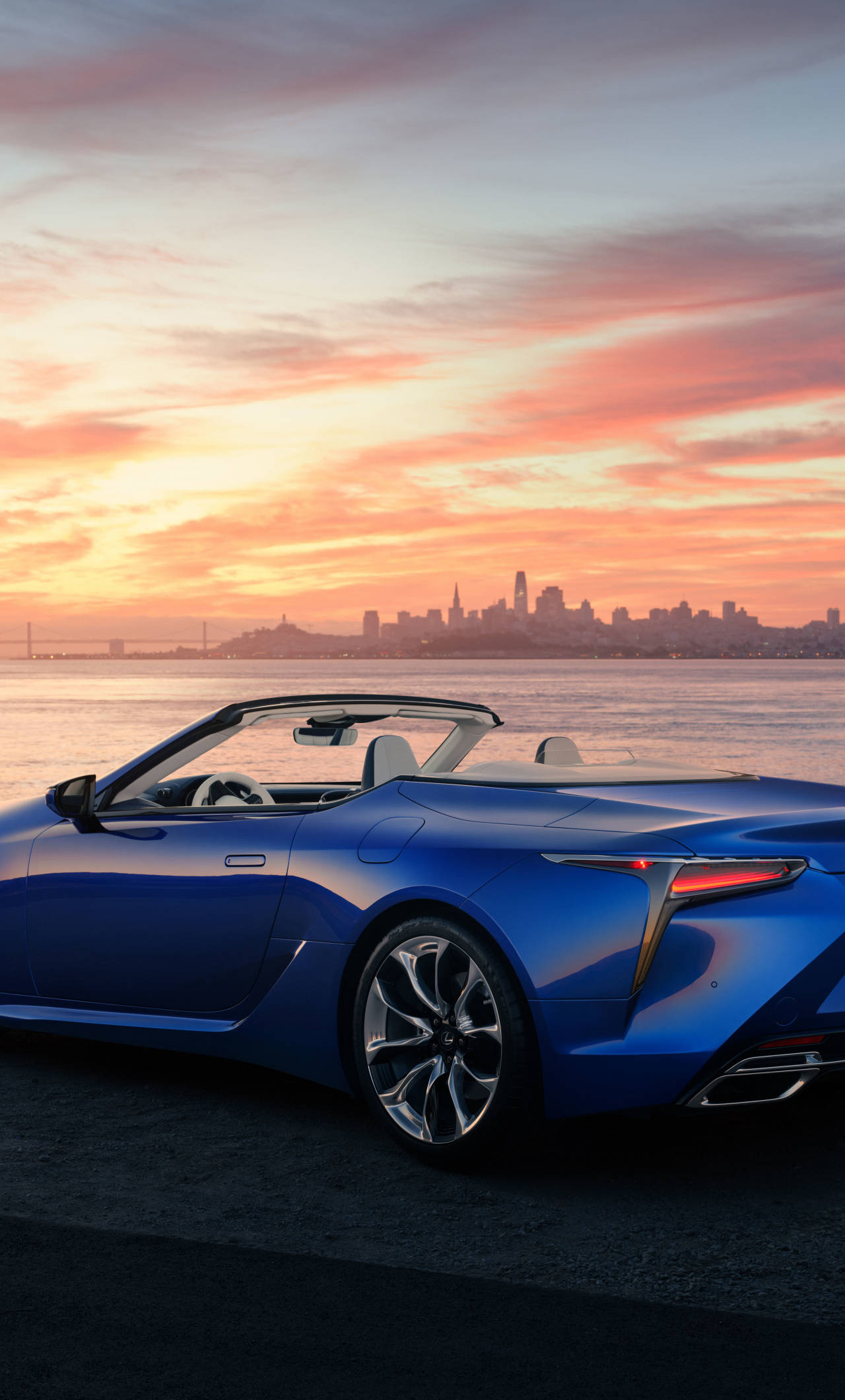 Lexus, convertible, blue, Full HD Phone Wallpaper