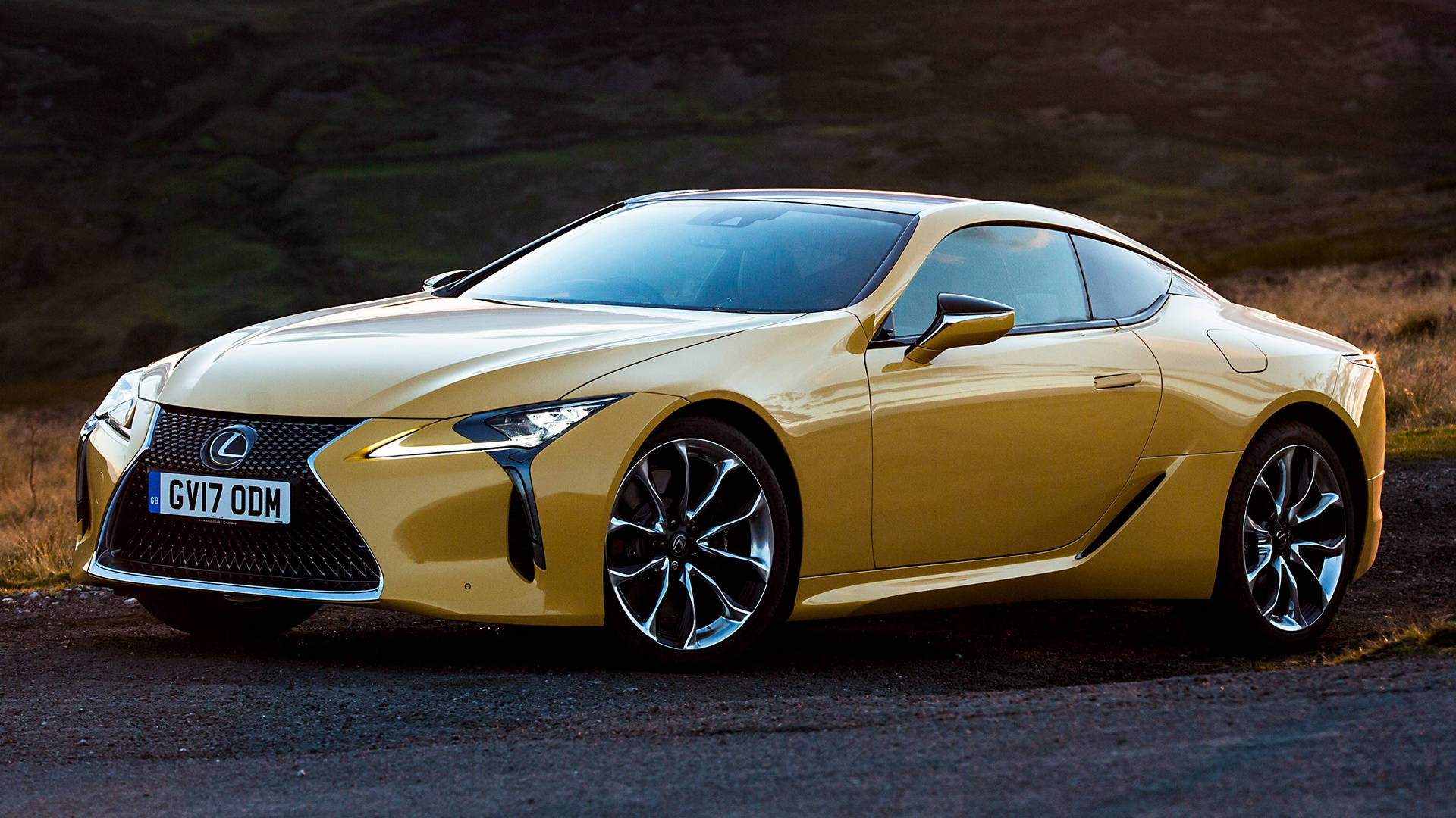 Lexus, yellow, luxury car, Full HD Desktop Wallpaper