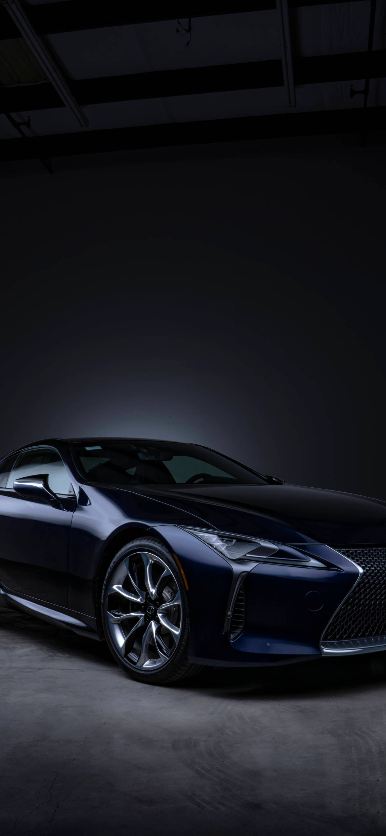 Lexus, dark blue, sports car, 2K Phone Wallpaper