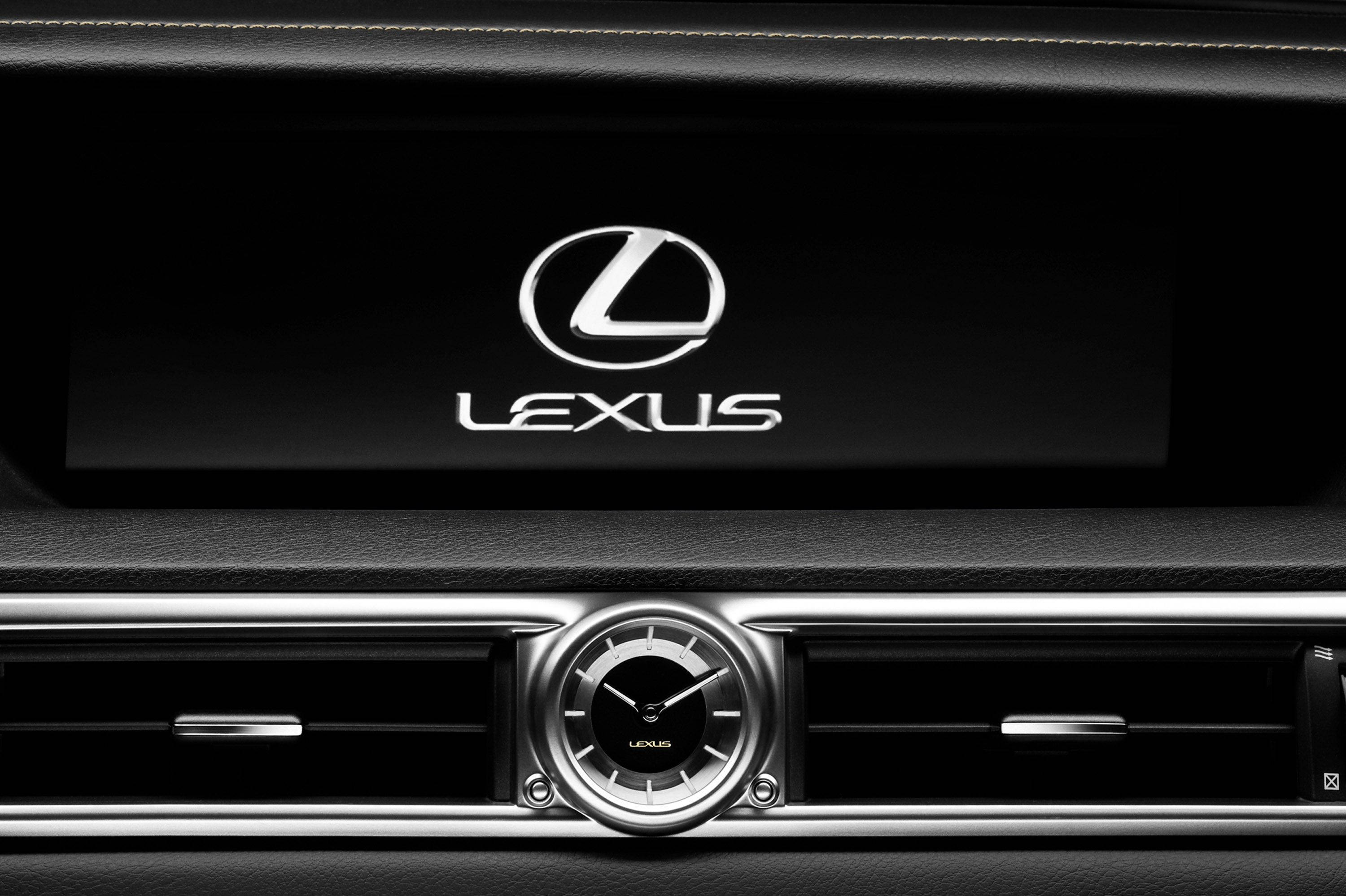 Lexus, Lexus logo, silver air vent, 2K Desktop Wallpaper