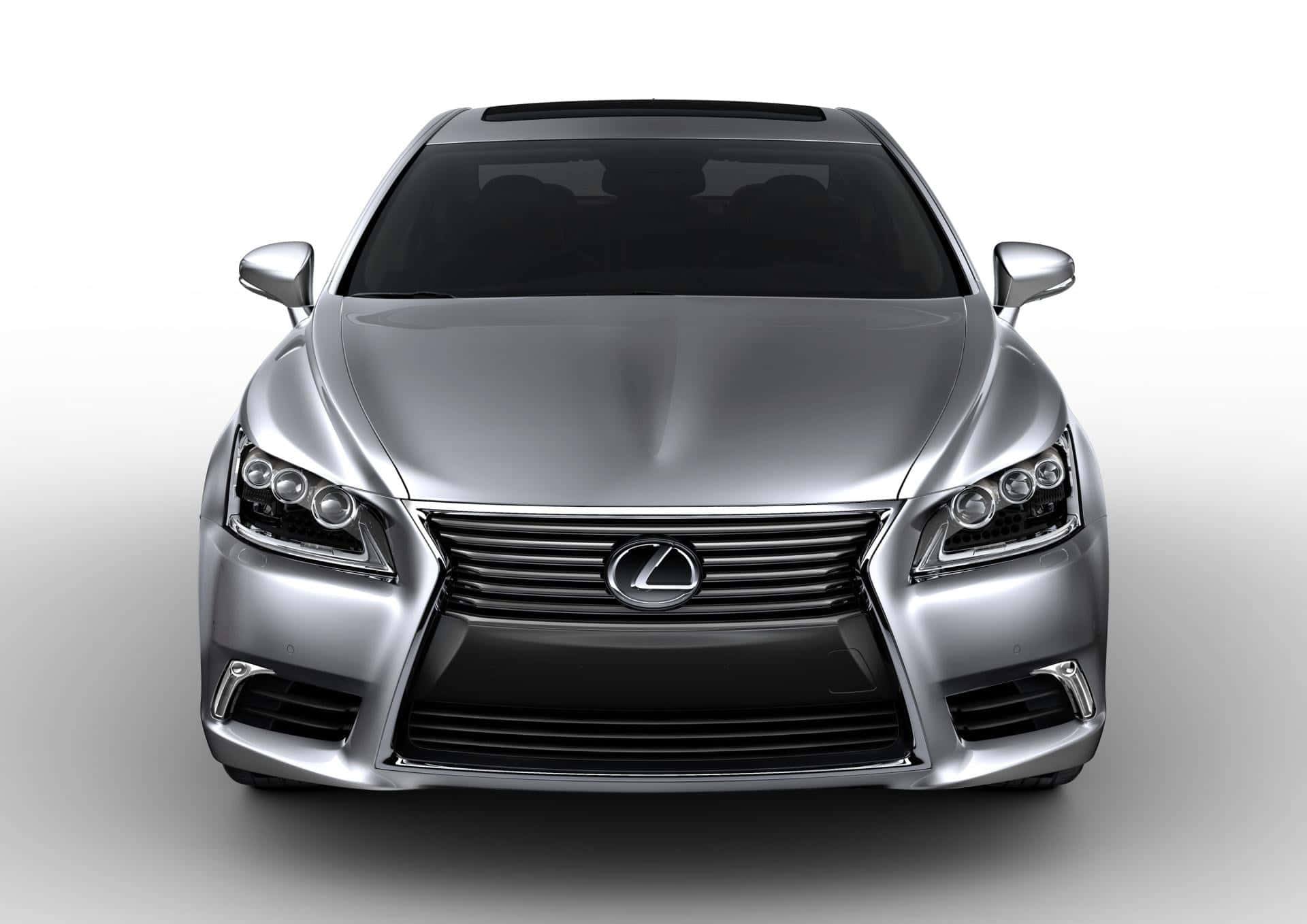 Lexus LS 500, silver, chrome grille, Full HD Desktop Wallpaper