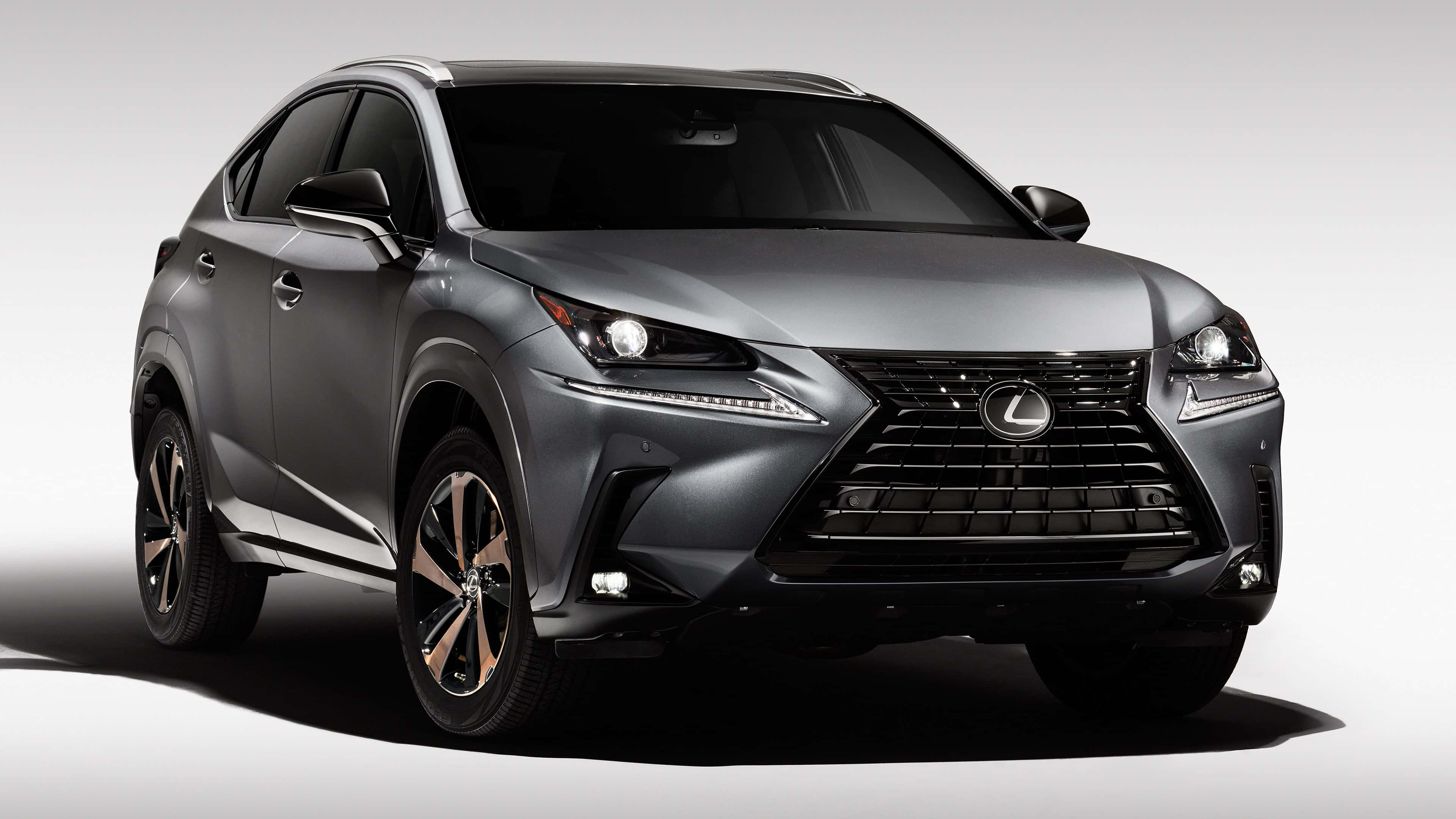 Lexus NX, matte gray, black accents, 4K Desktop Wallpaper