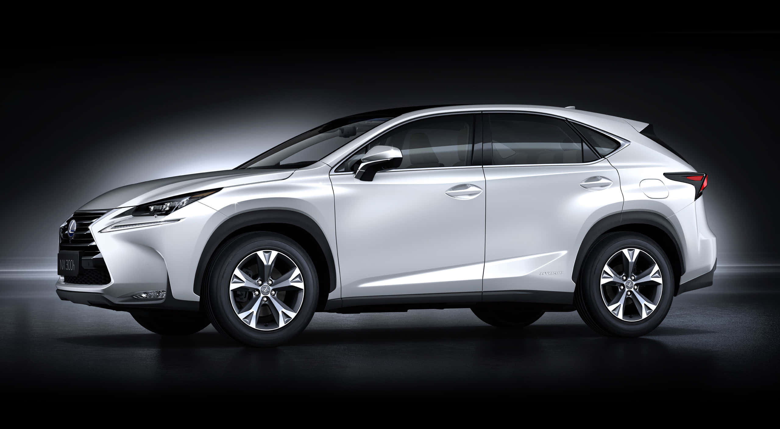 2022 Lexus NX, sleek silver, studio spotlight, 2K Desktop Wallpaper