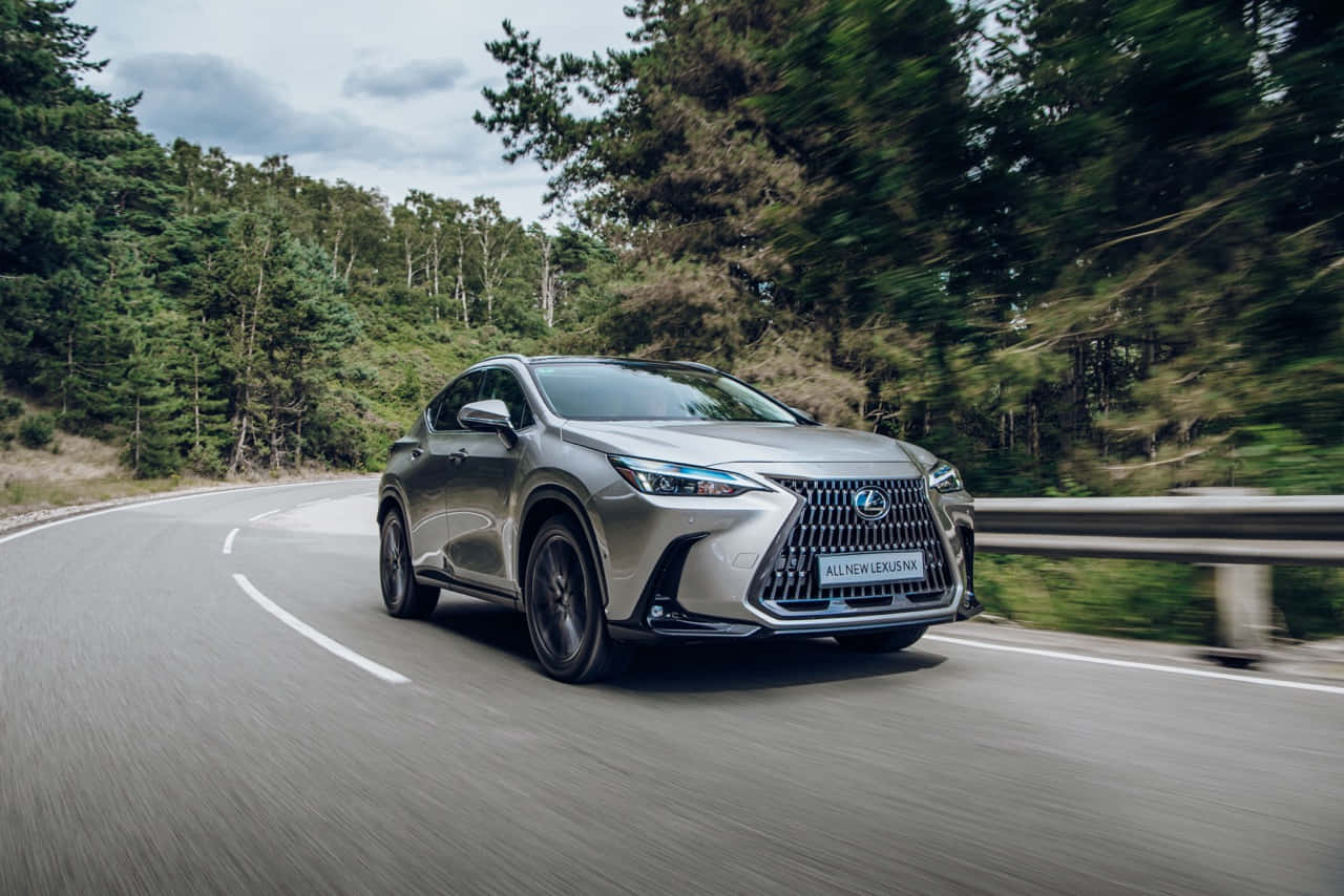 Lexus NX, silver, rainy street, HD Desktop Wallpaper