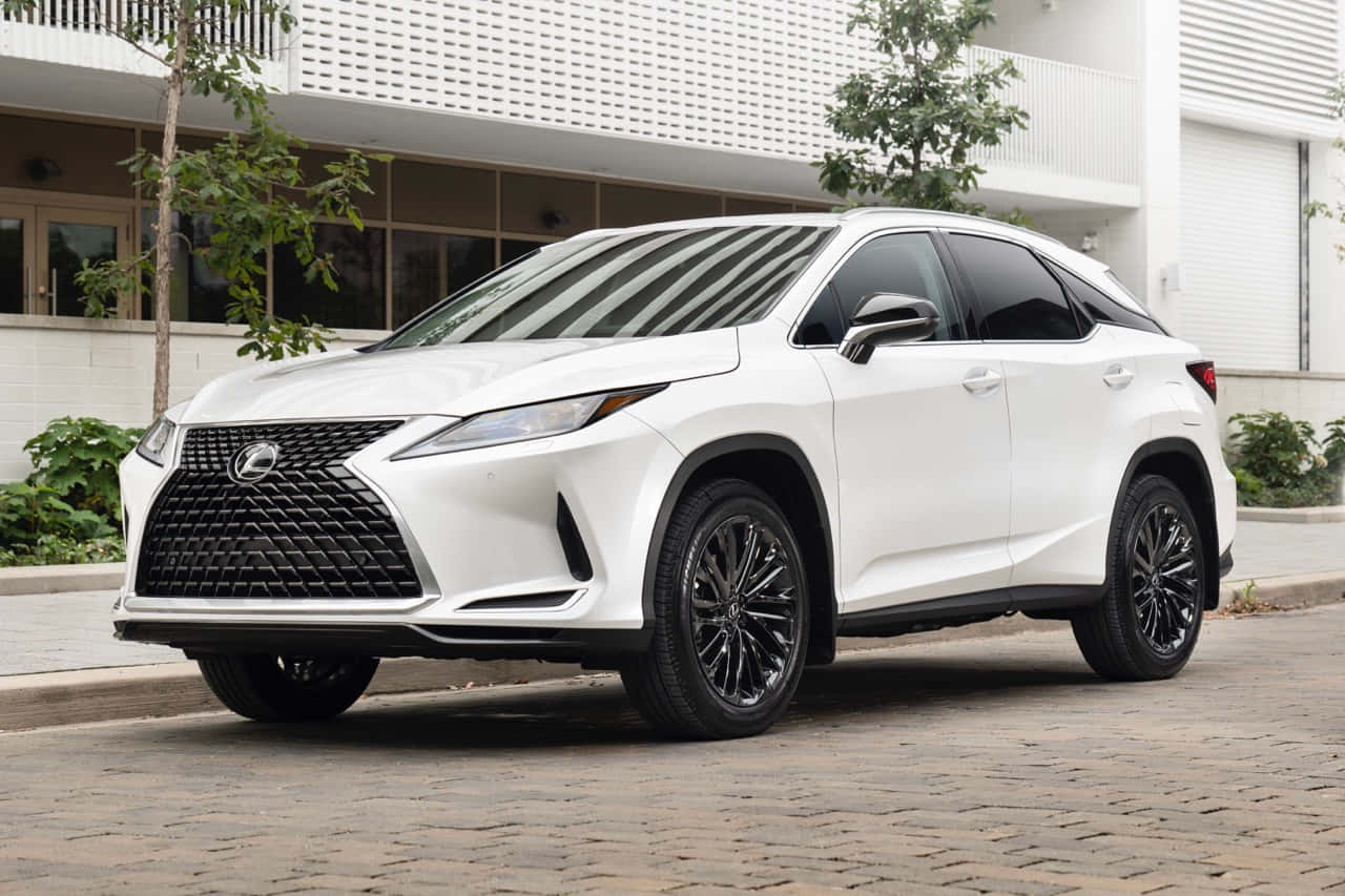 Lexus RX, white, black accents, HD Desktop Wallpaper