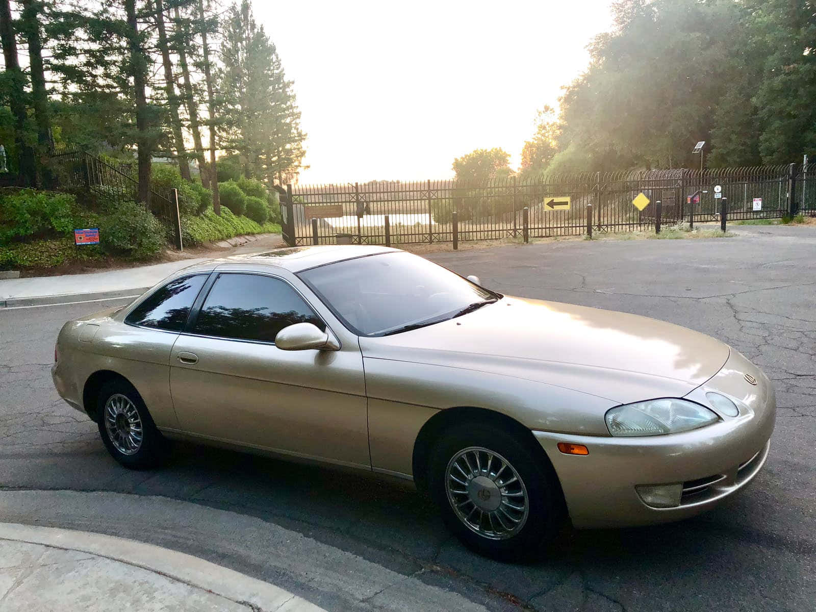Lexus SC 300, silver, gold, HD Desktop Wallpaper
