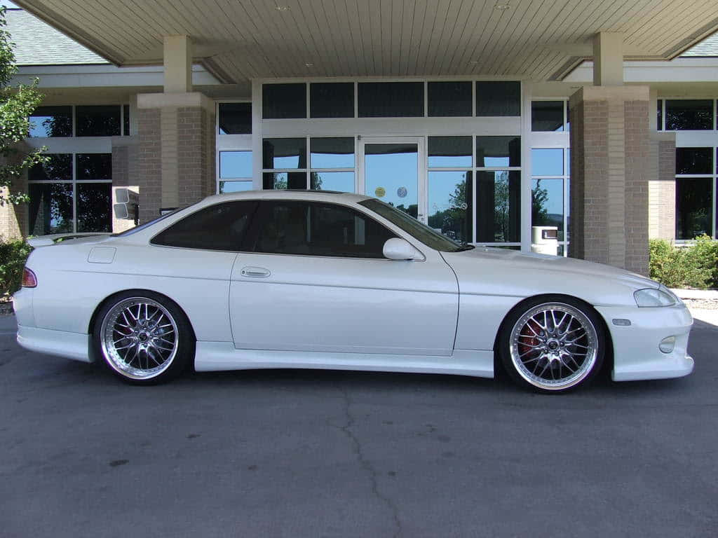 Lexus SC 300, white, custom wheels, SD Desktop Wallpaper