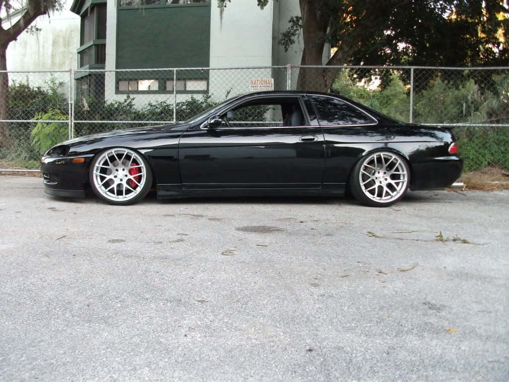 Lexus SC 300, black, silver wheels, SD Desktop Wallpaper