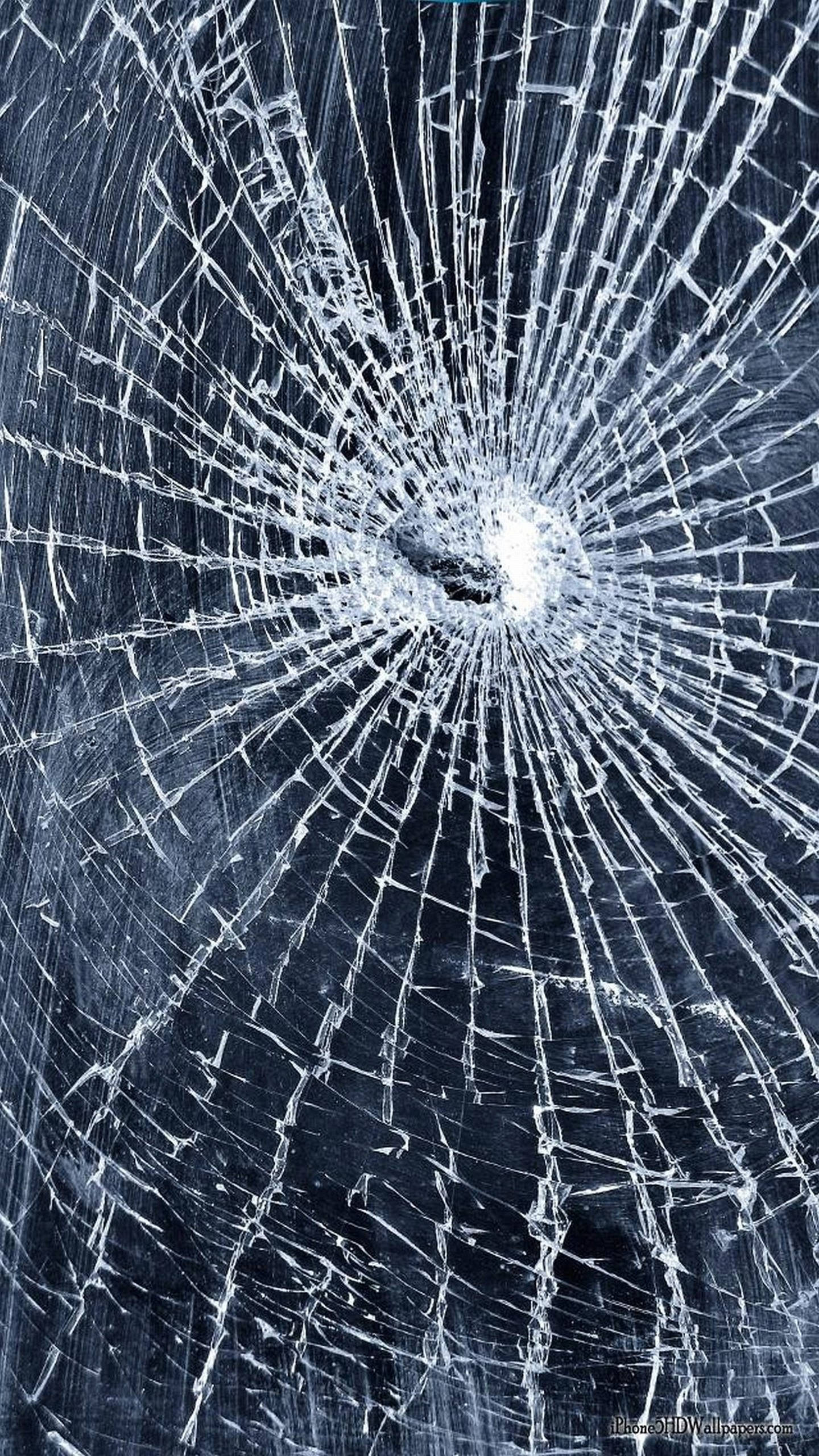 LG G3, shattered glass, central impact point, 2K Phone Wallpaper
