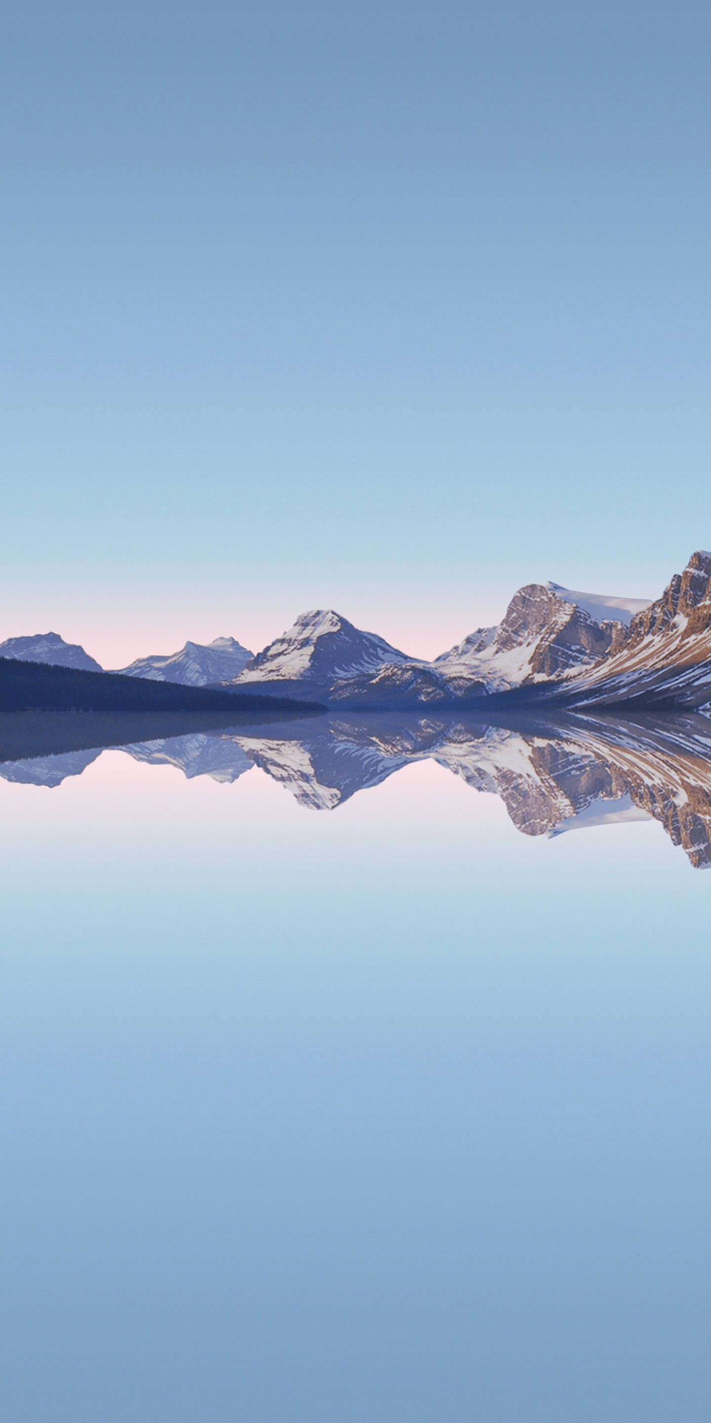 LG Phone, sky blue, mountains, 2K Phone Wallpaper