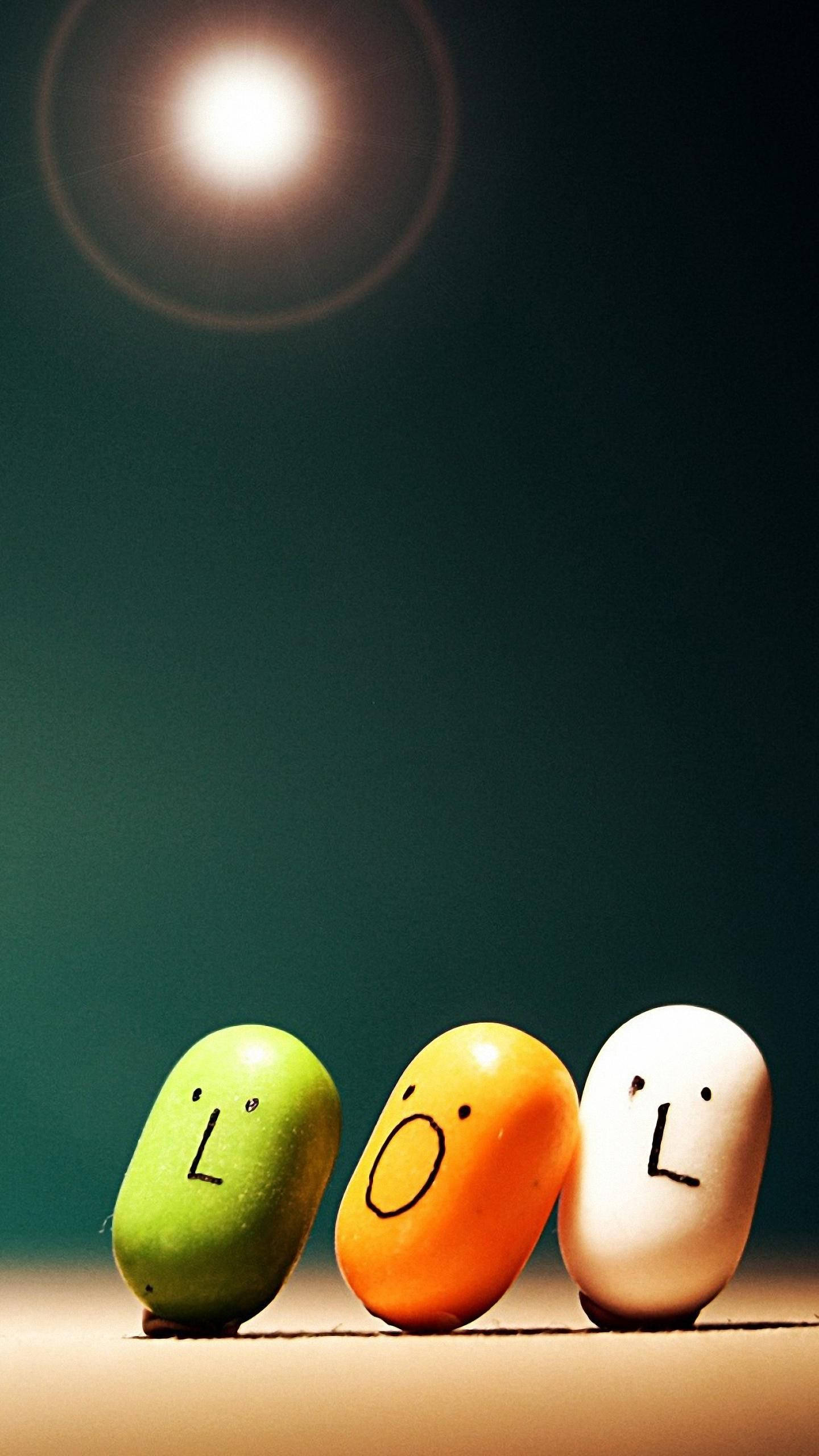 LG Phone, colorful capsules, LOL, 2K Phone Wallpaper