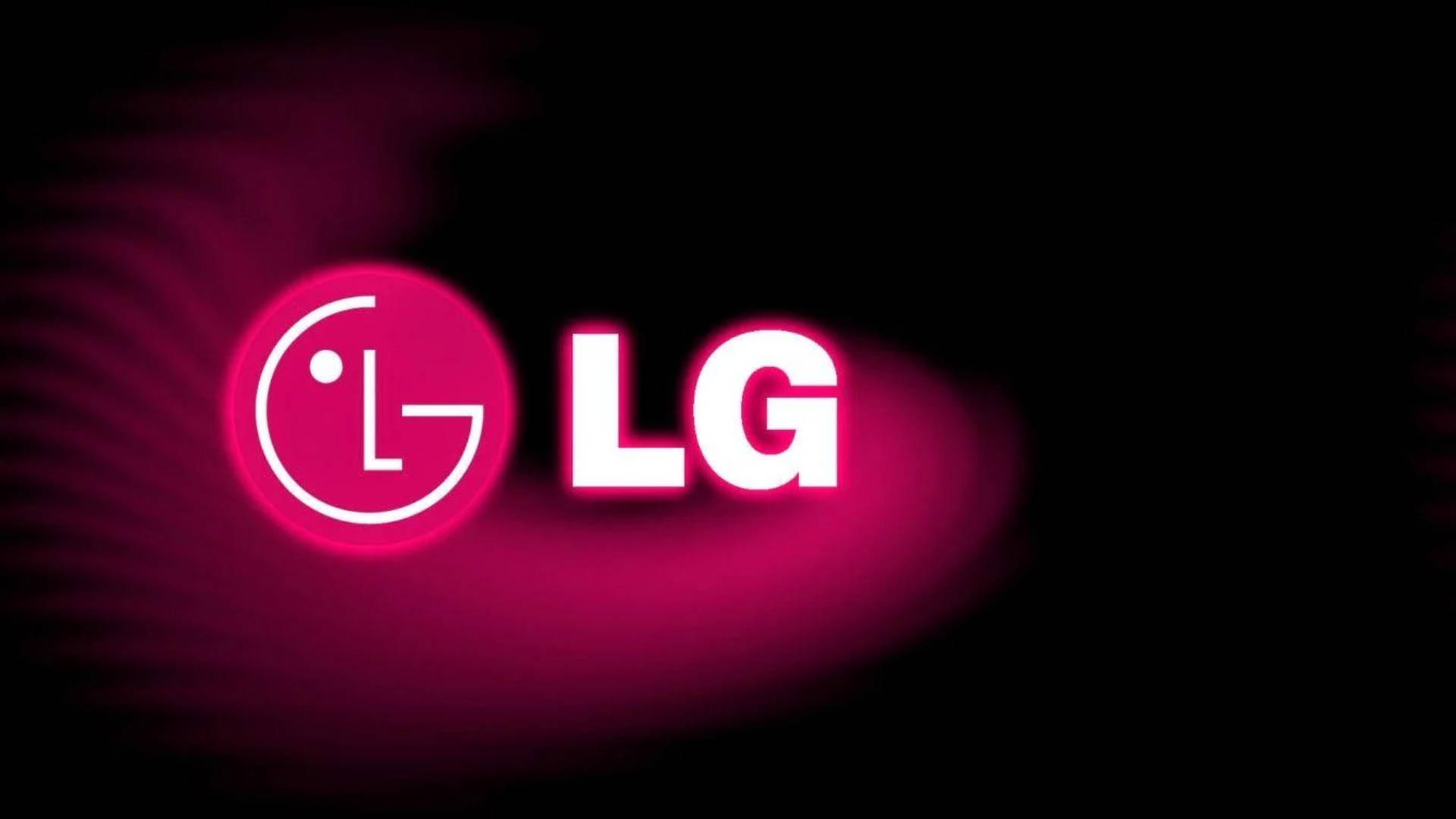 Glowing Red LG TV Logo, LG logo, vibrant pink, Full HD Desktop Wallpaper