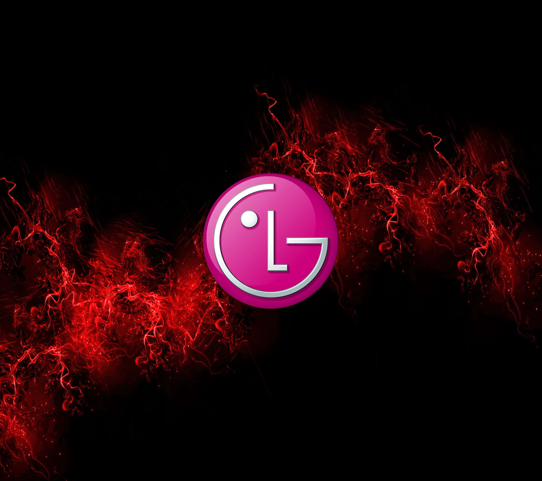 L G Logo, red flames, pink LG logo, Full HD Desktop Wallpaper