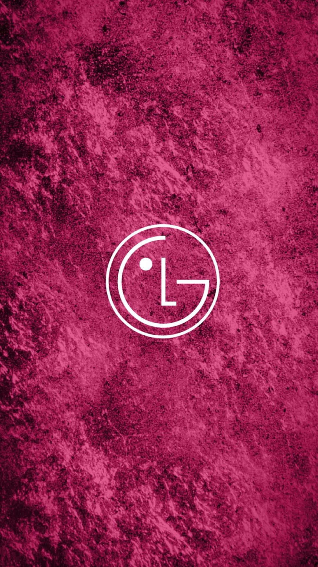 LG, white LG logo, textured deep magenta background, Full HD Phone Wallpaper