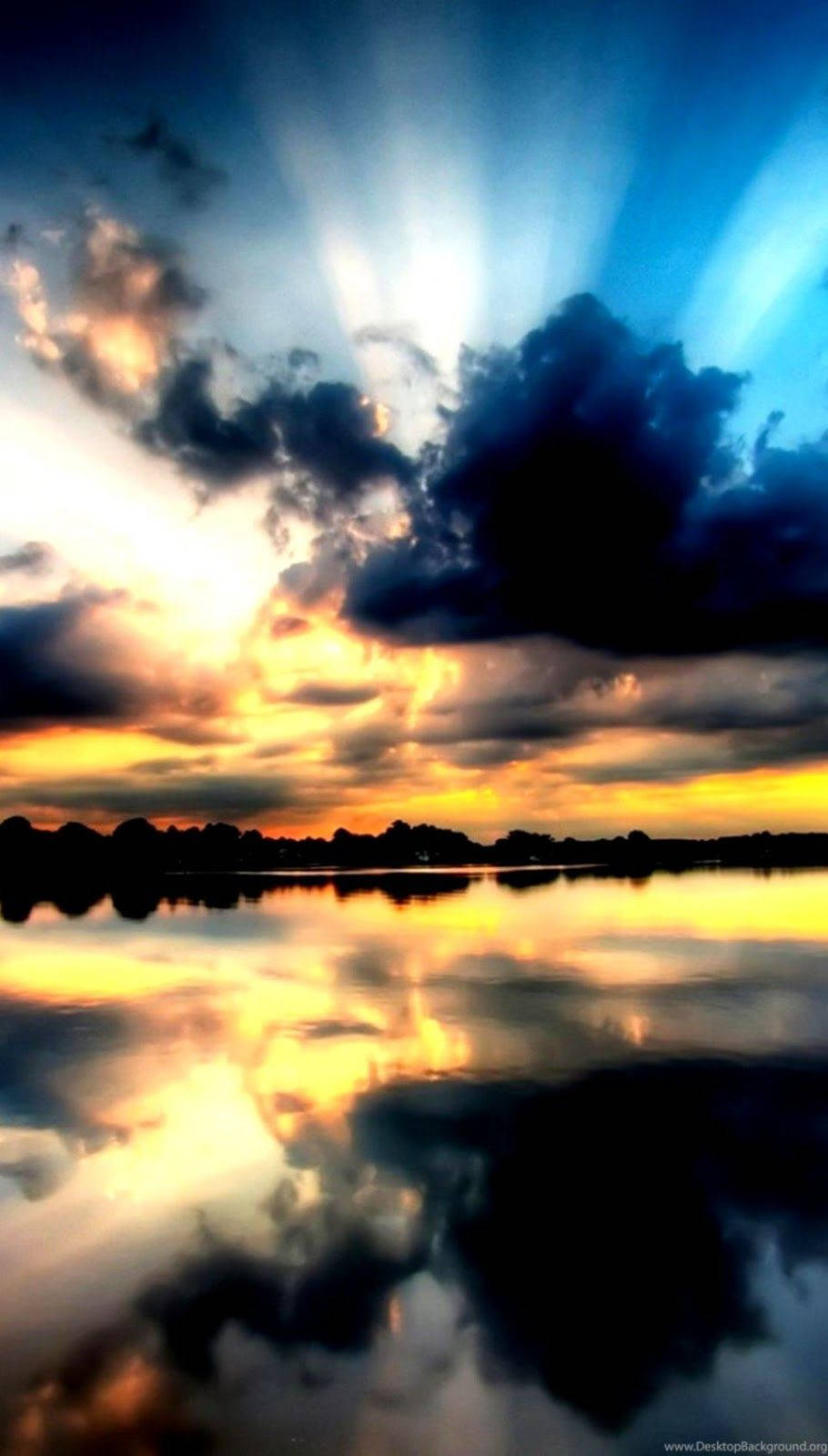 LG Phone, dark clouds, dramatic sunset, HD Phone Wallpaper
