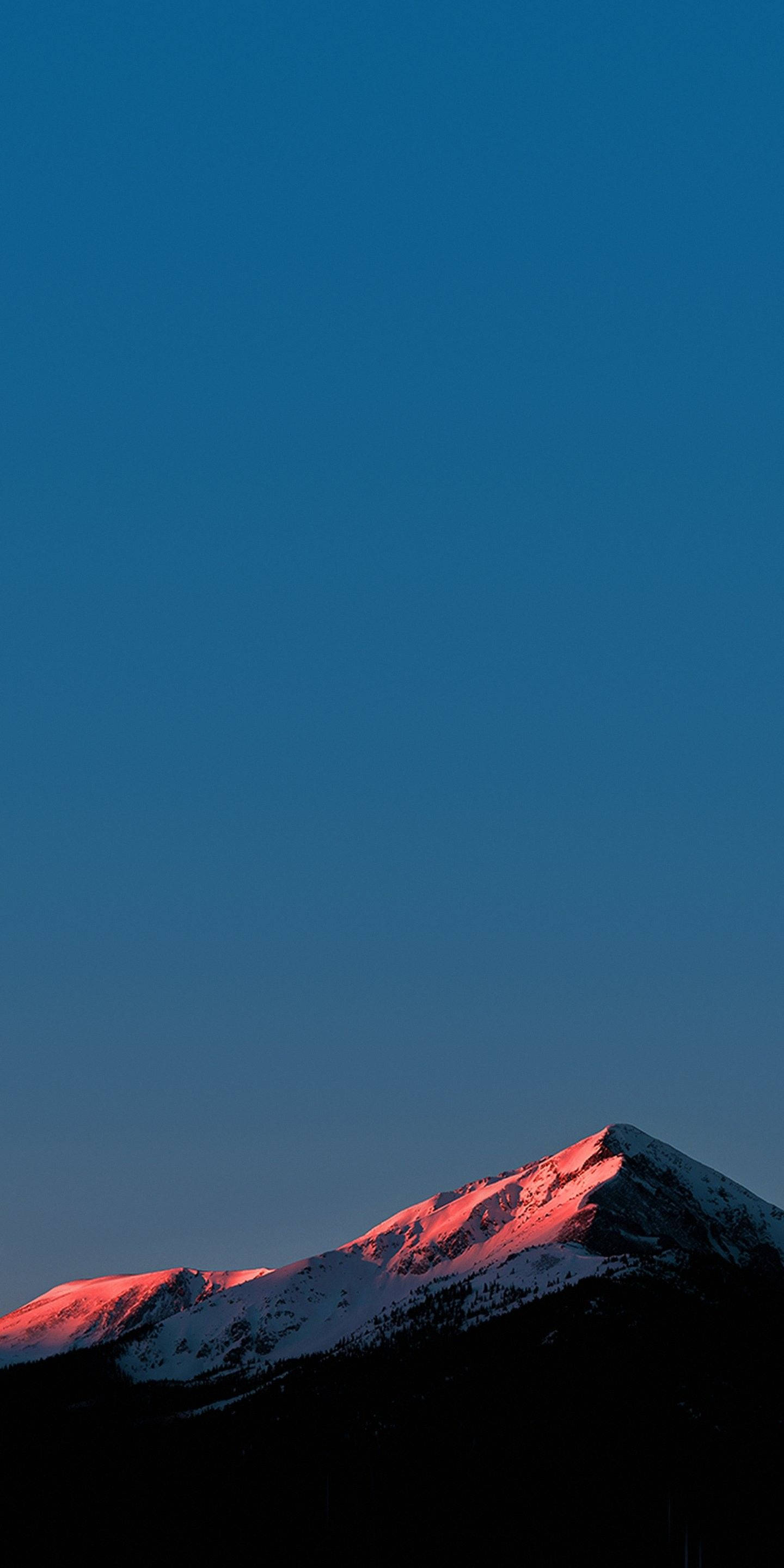 LG Phone, red, icy mountain, 2K Phone Wallpaper