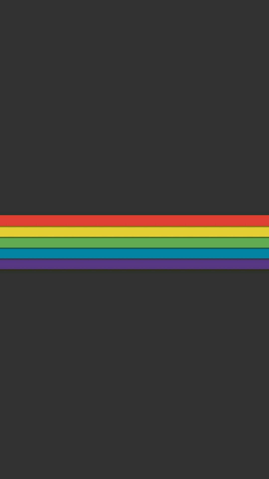 LGBT, iPhone, horizontal rainbow, Full HD Phone Wallpaper