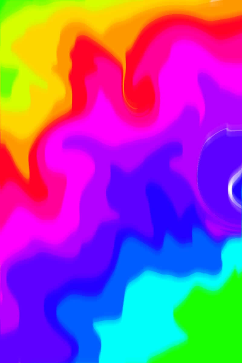 neon colors, psychedelic waves, rainbow, SD Phone Wallpaper