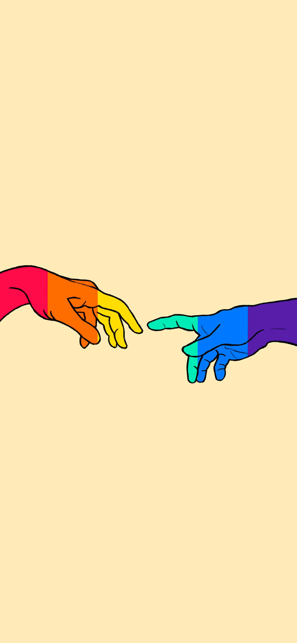 aesthetic lgbt rainbow, rainbow gradient, blue purple, 2K Phone Wallpaper