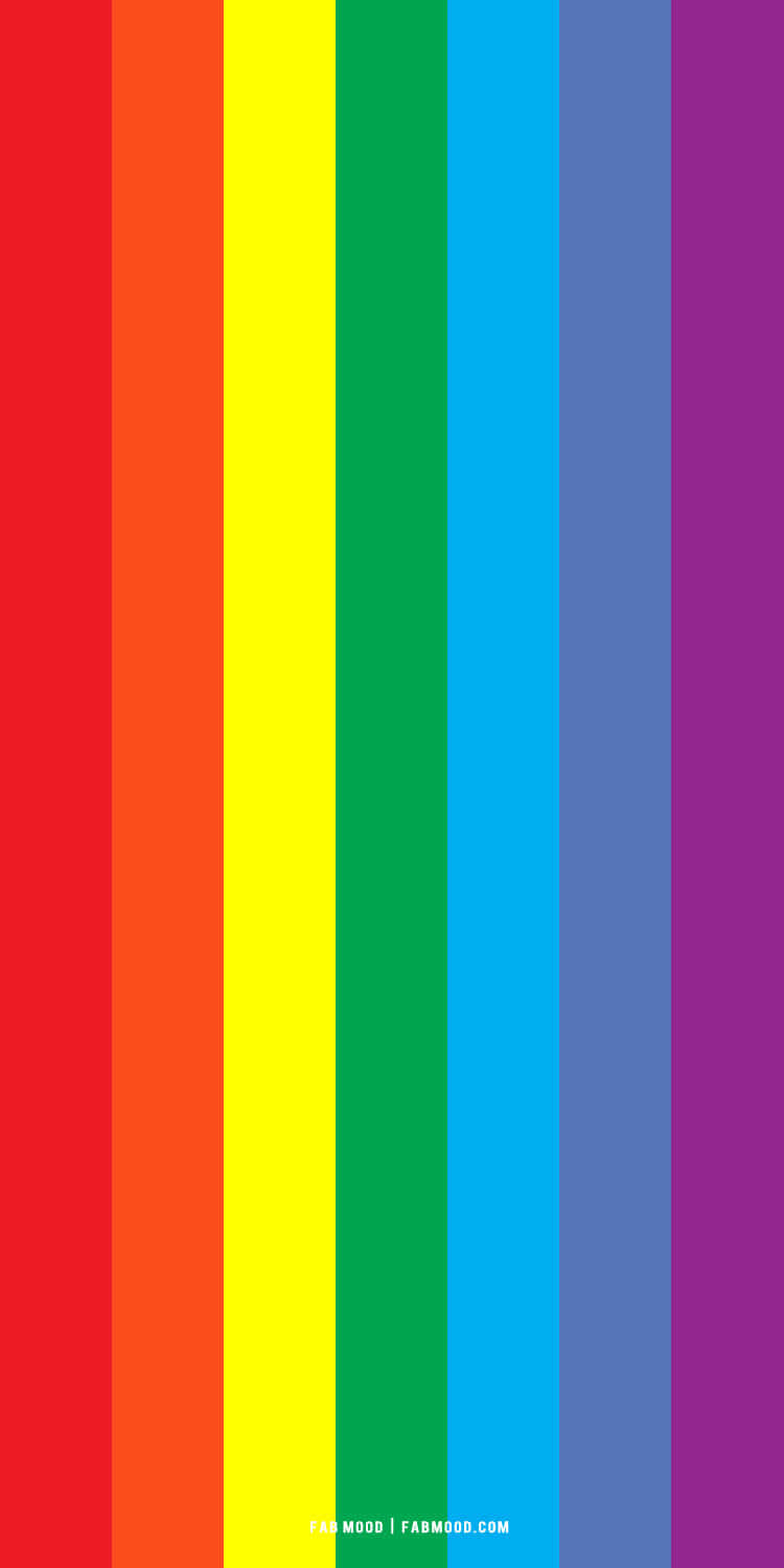 LGBT Rainbow, vertical rainbow stripes, bold saturated colors, HD Phone Wallpaper
