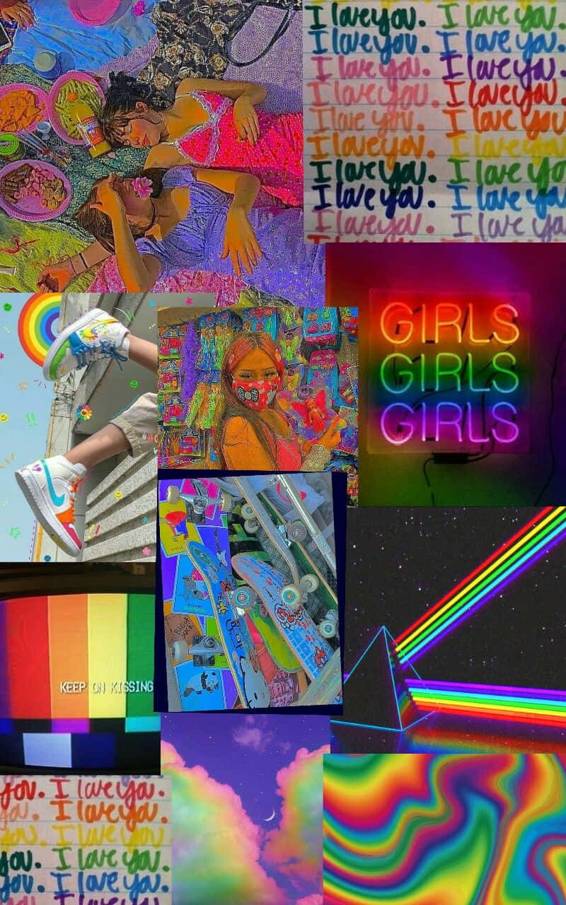LGBT, rainbow, neon signs, HD Phone Wallpaper