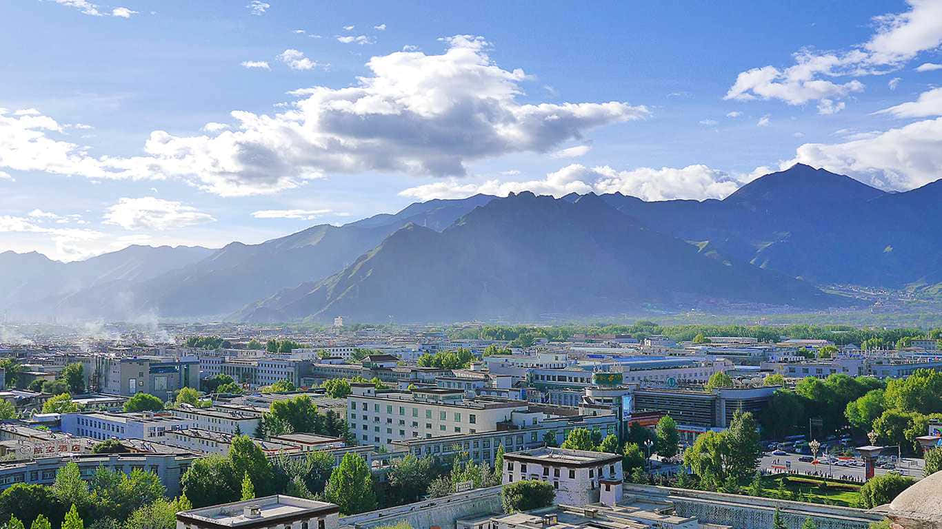 Lhasa, majestic mountain, valley, HD Desktop Wallpaper