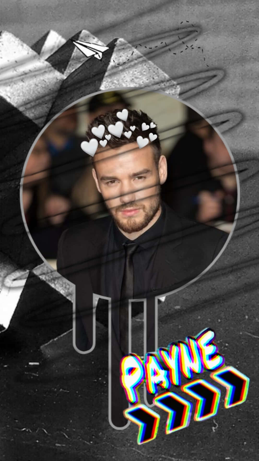 Liam Payne, 2019, glitchy PAYNE text, Full HD Phone Wallpaper