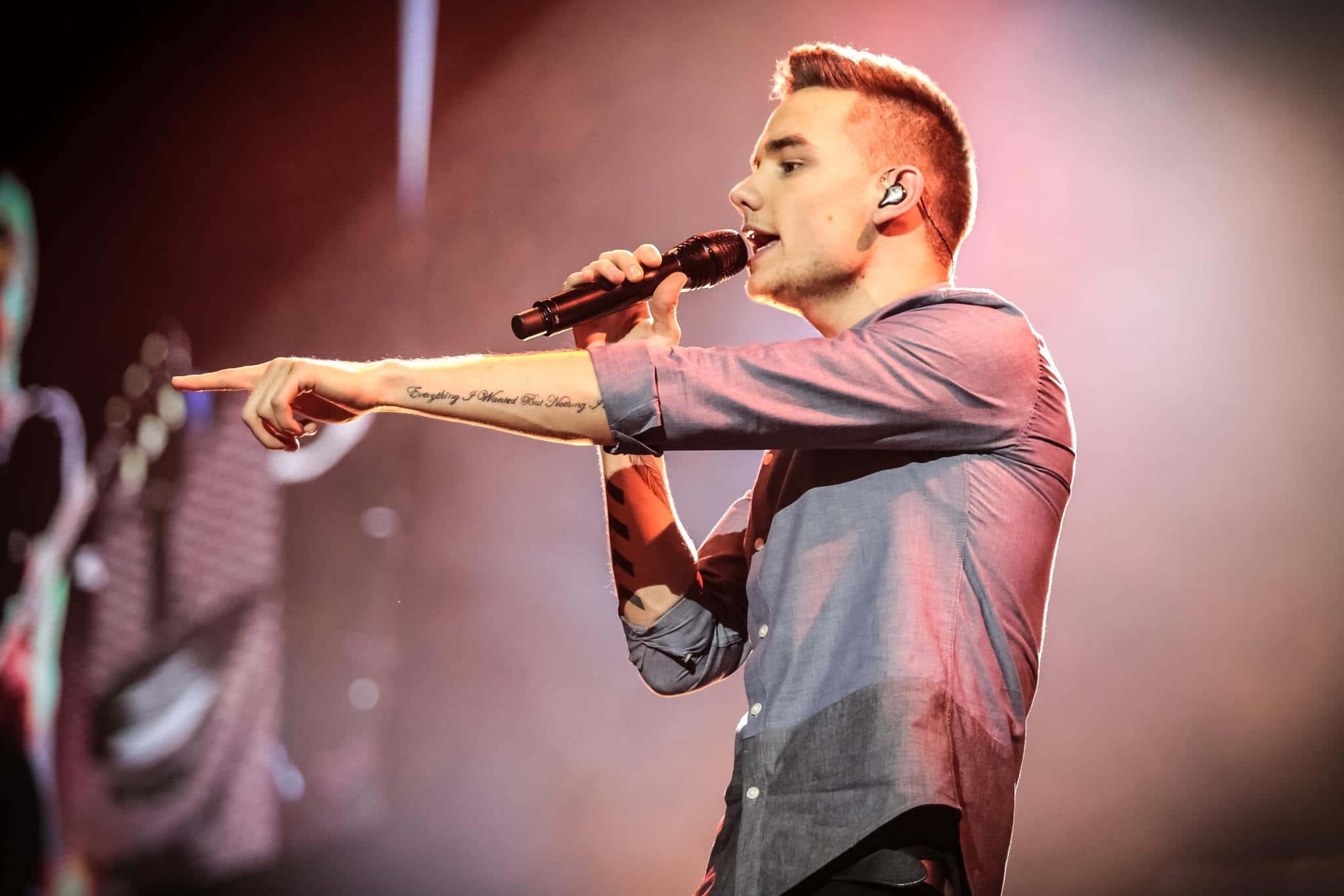Liam Payne, stage, microphone, Full HD Desktop Wallpaper