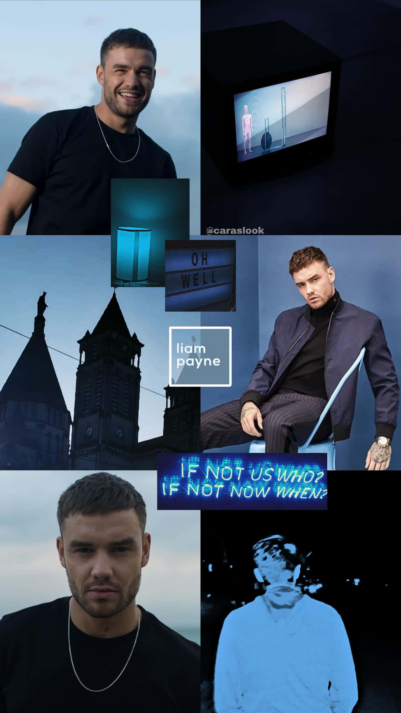 Liam Payne, neon signs, moody urban settings, Full HD Phone Wallpaper
