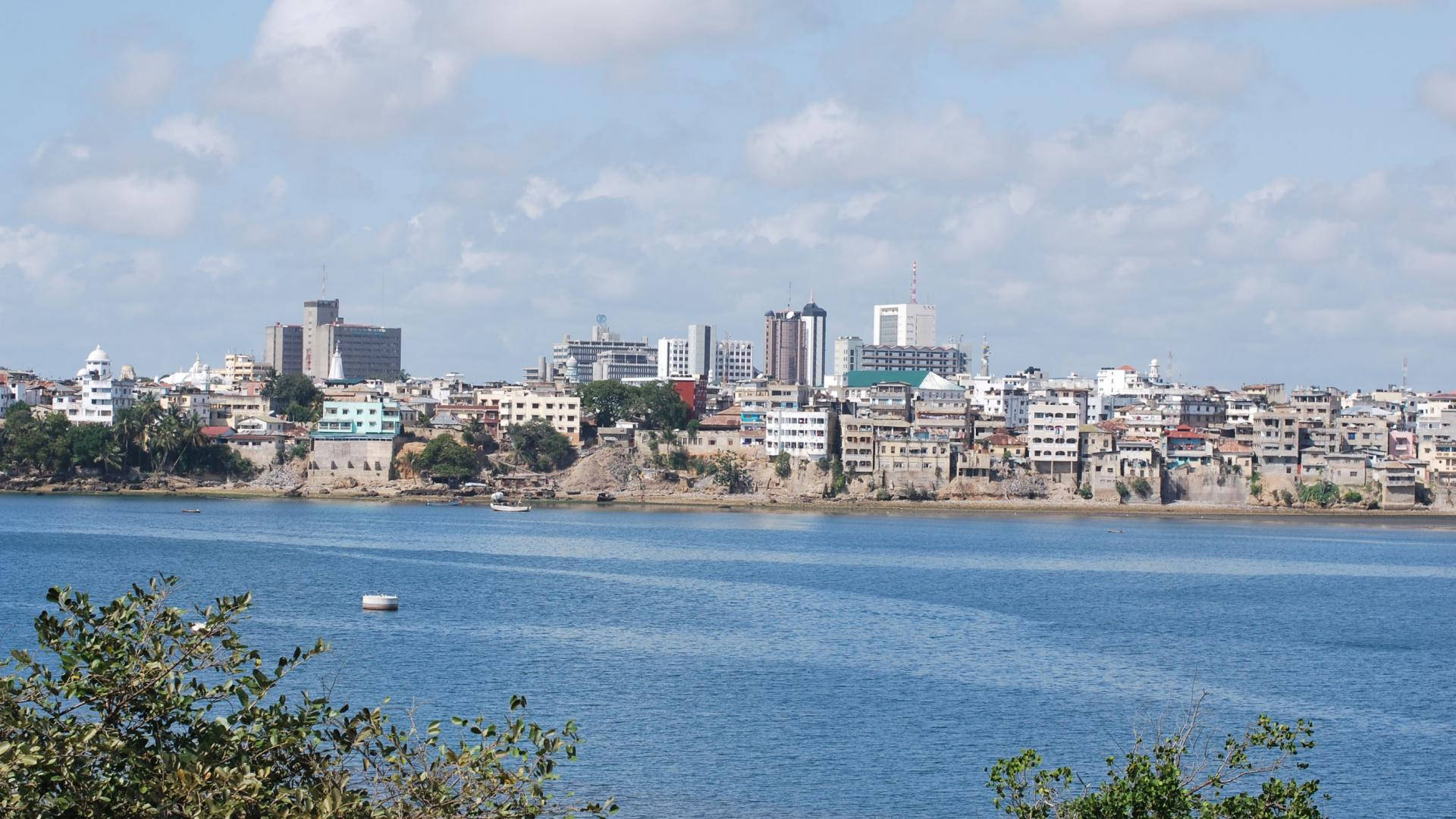 Liberia, ocean view, coastal cityscape, Full HD Desktop Wallpaper