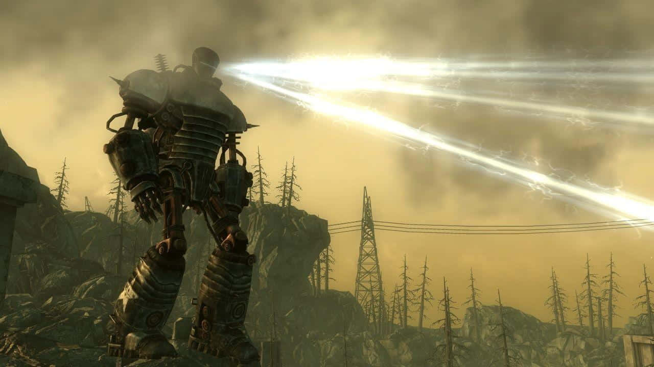 Liberty Prime, power armor suit, energy beams, HD Desktop Wallpaper