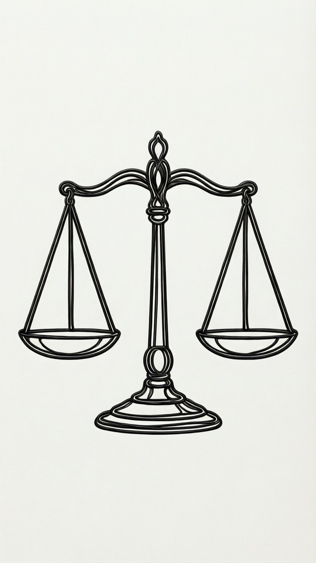 minimalist line, Libra, black line drawing, Full HD Phone Wallpaper