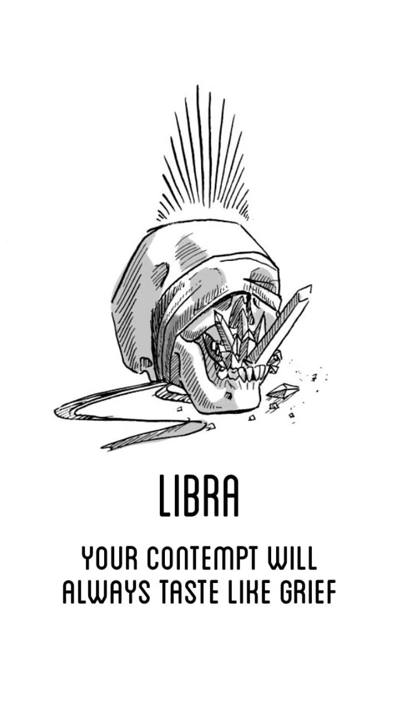 Libra, black and white illustration, broken skull, HD Phone Wallpaper