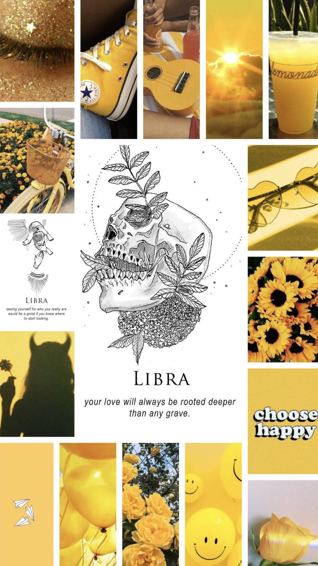 Libra Zodiac, vibrant yellow, sunflowers, Full HD Phone Wallpaper