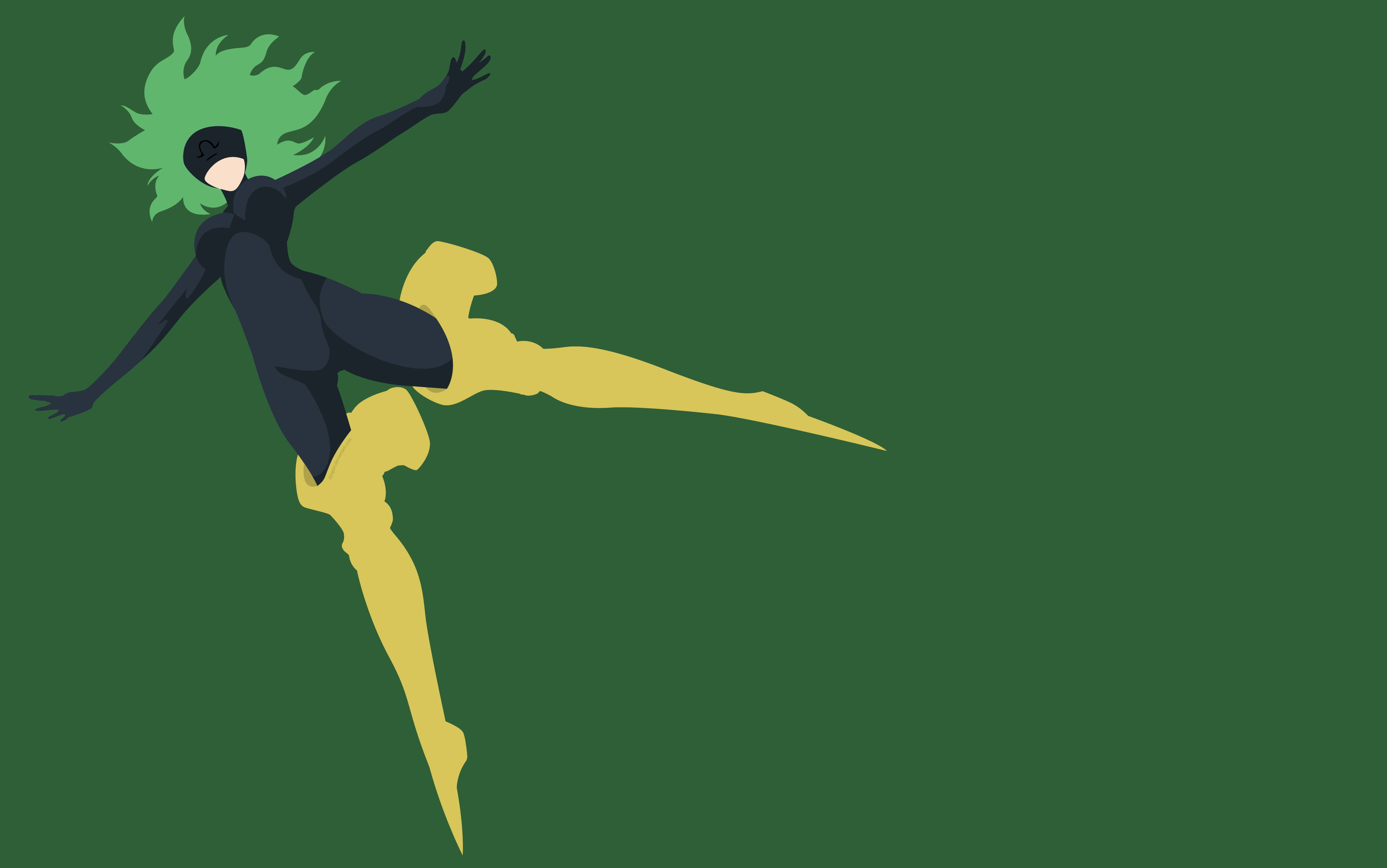 Libra Zodiac, fairy tale anime, green hair, 4K Desktop Wallpaper
