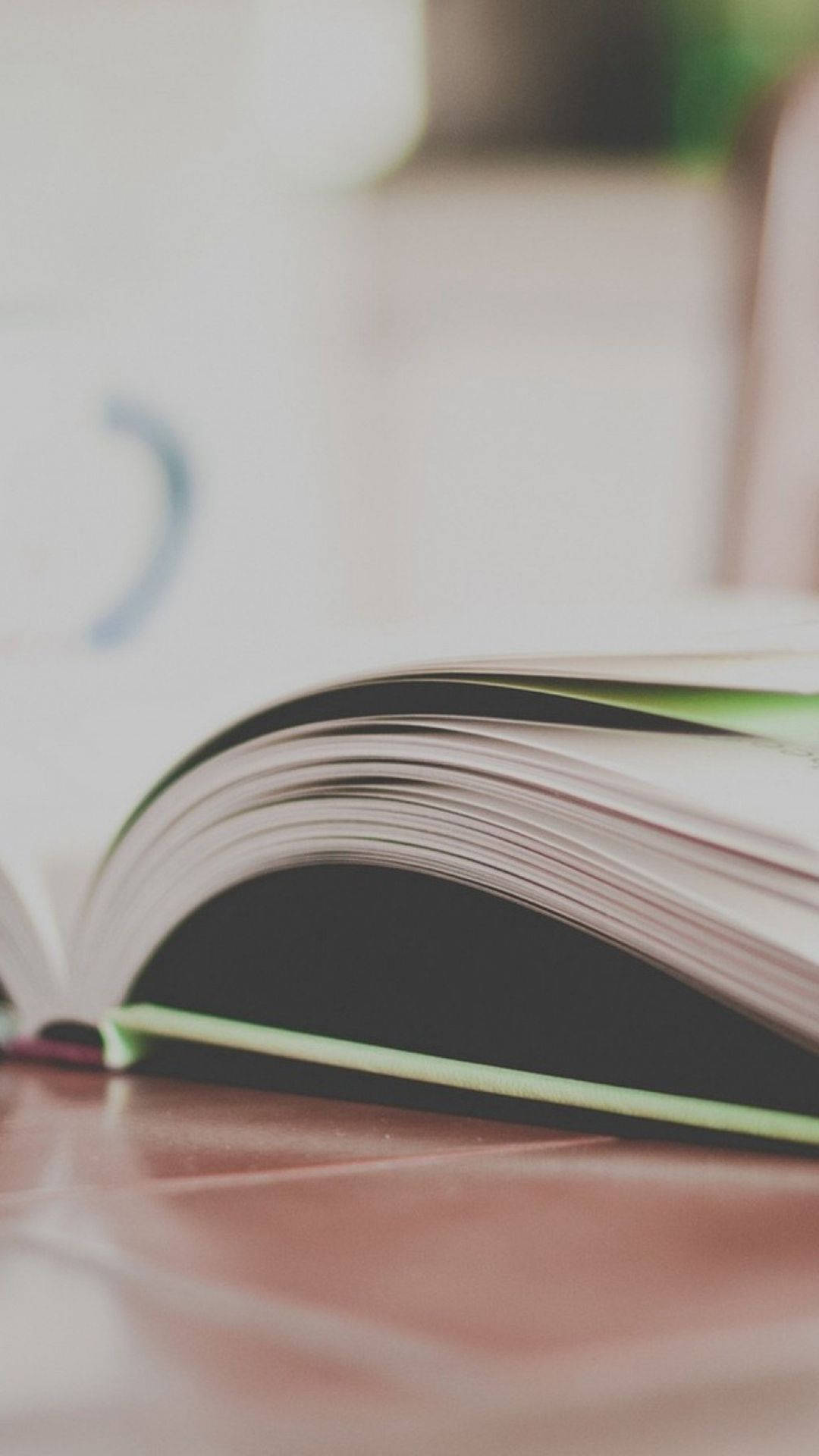 open book, wooden surface, warm tones, Full HD Phone Wallpaper