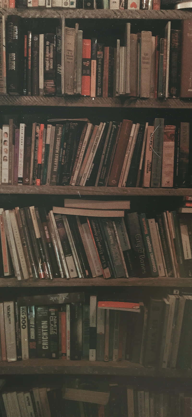 vintage bookshelf, wooden bookshelf, vintage books, HD Phone Wallpaper
