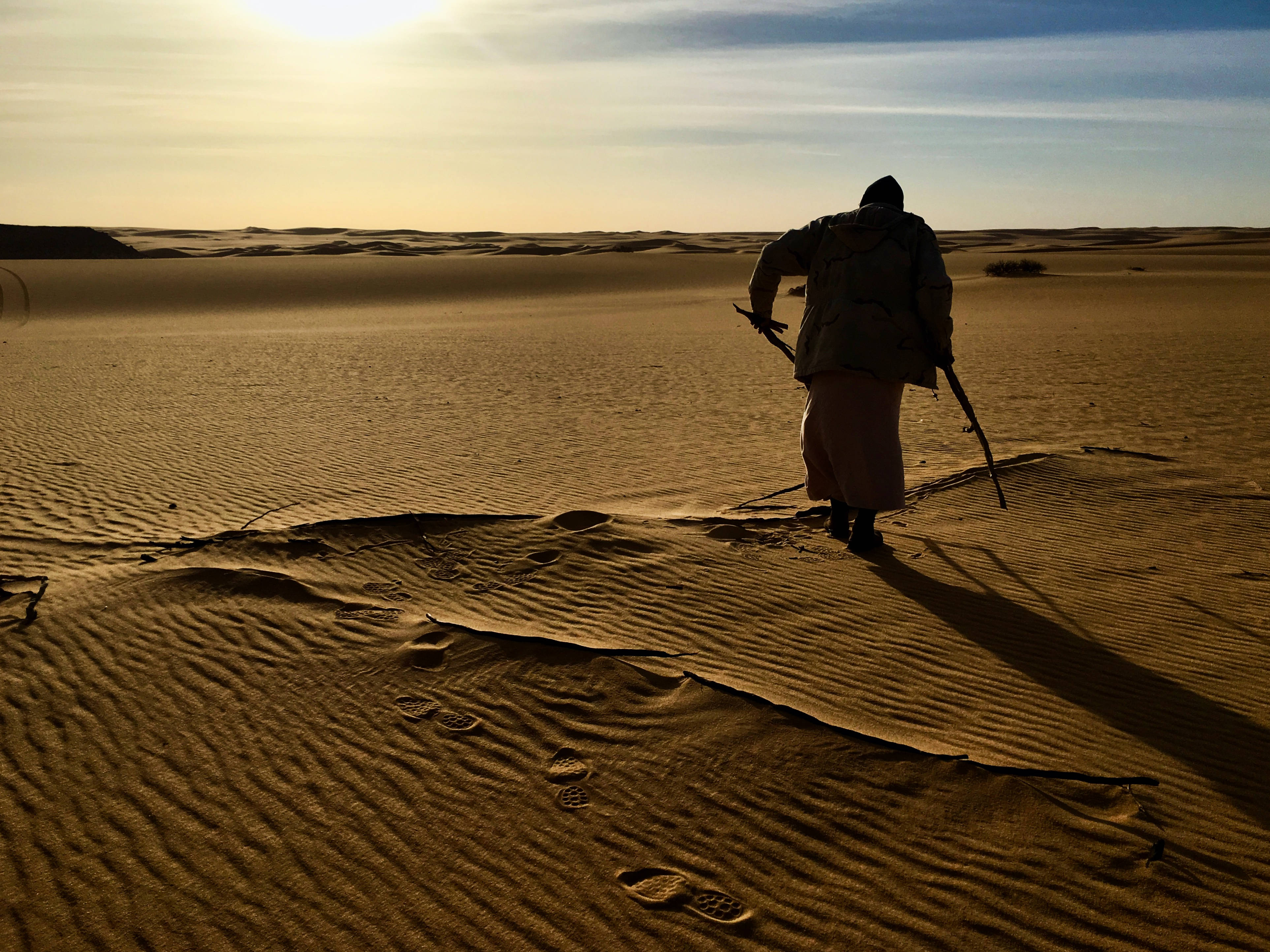 Libya, desert, golden dunes, 4K Desktop Wallpaper