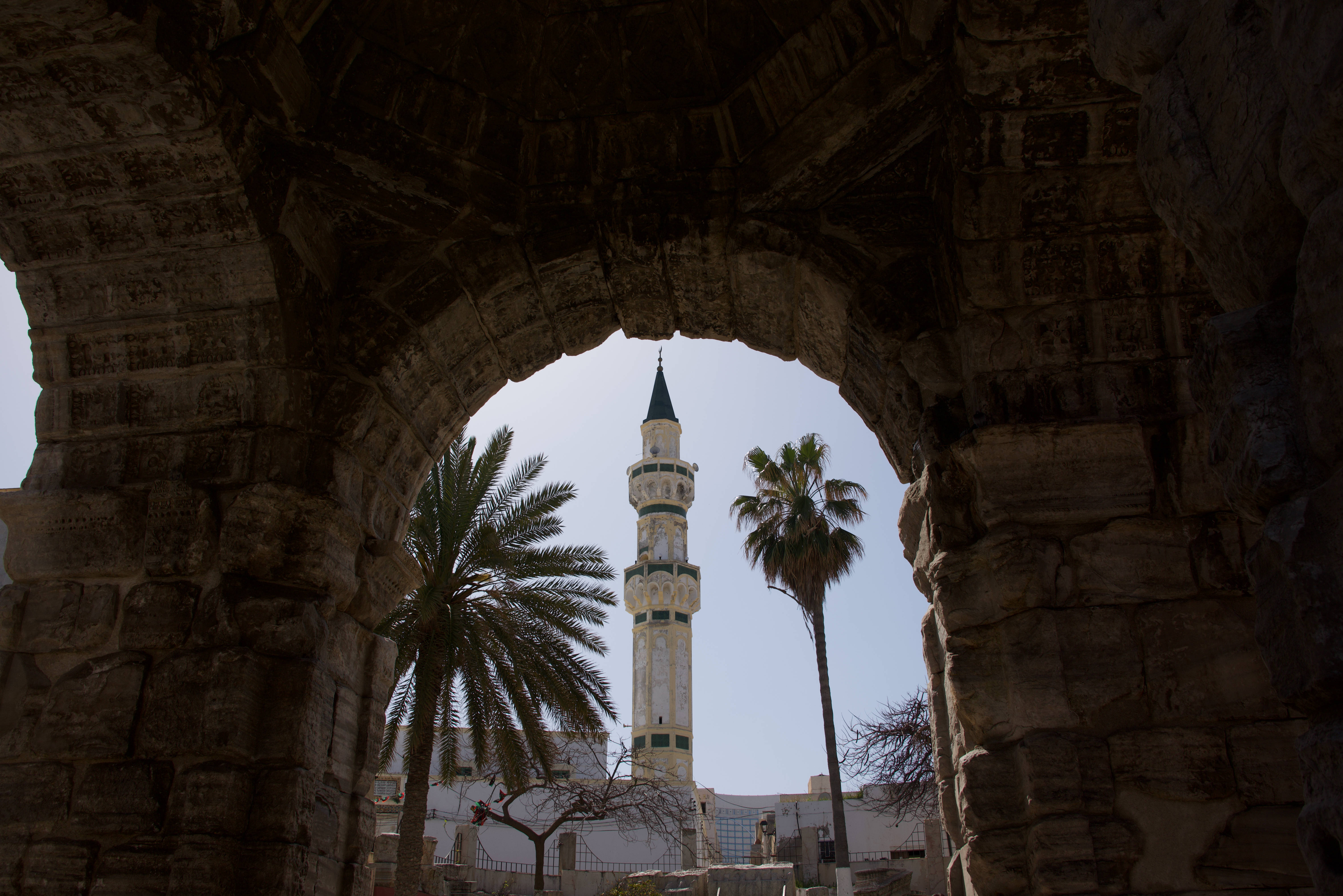 historical triumphal arch, Libya, stone arch, 5K Desktop Wallpaper
