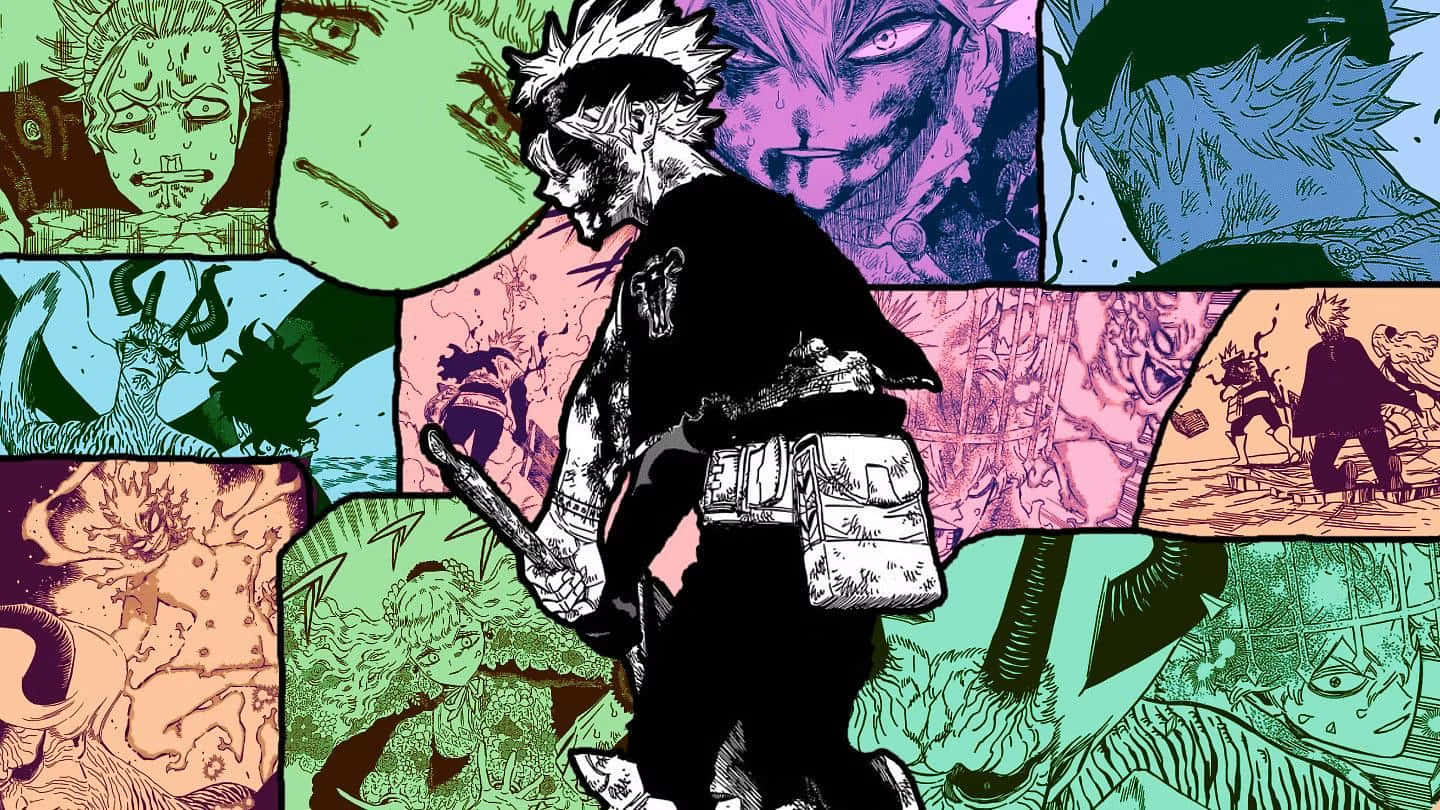 Black Clover, manga panels, anime warrior, HD Desktop Wallpaper