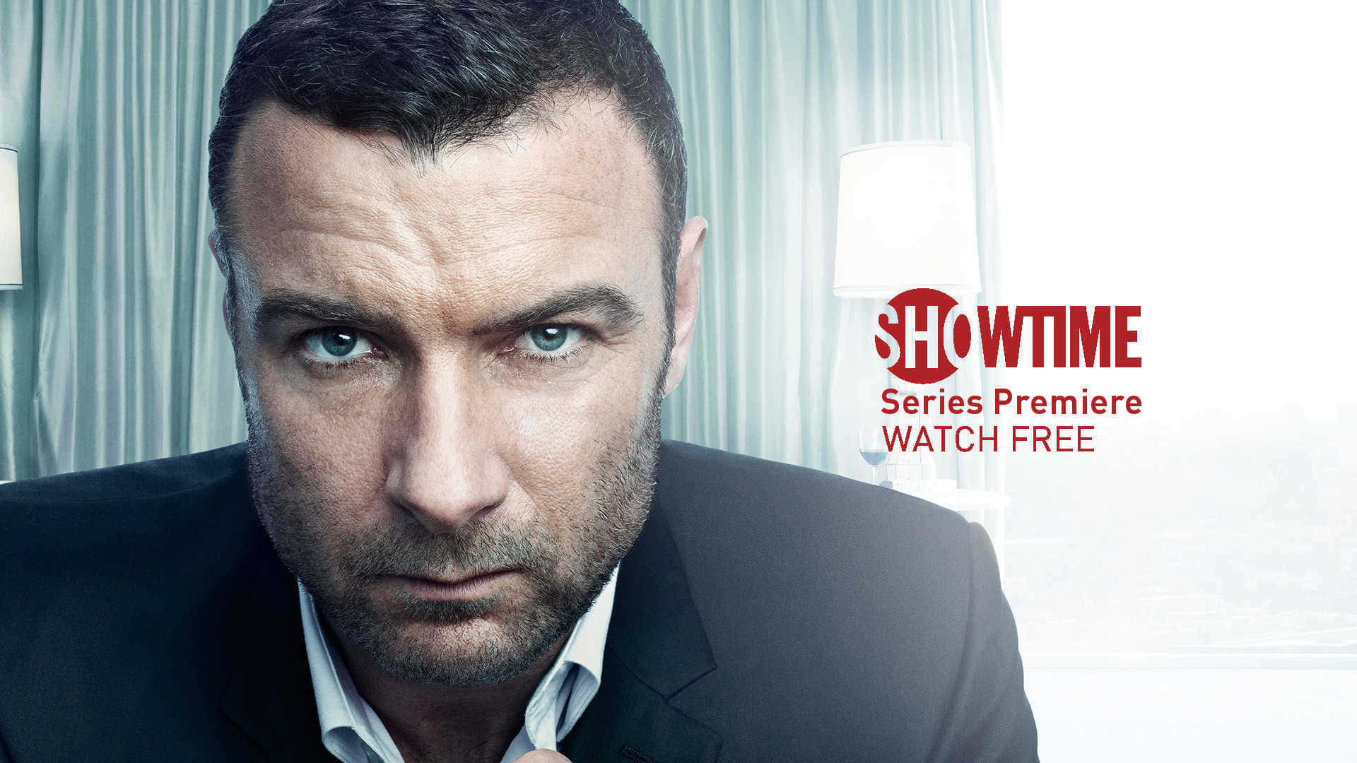 Liev Schreiber, dark suit, piercing blue eyes, Full HD Desktop Wallpaper