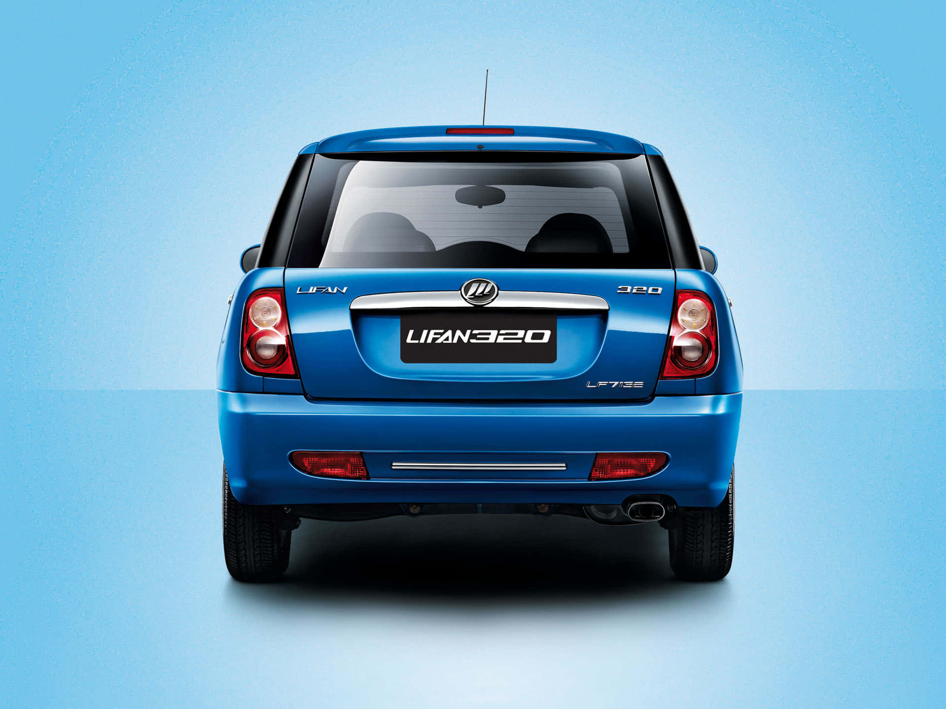 Lifan 320, blue, rear view, Full HD Desktop Wallpaper