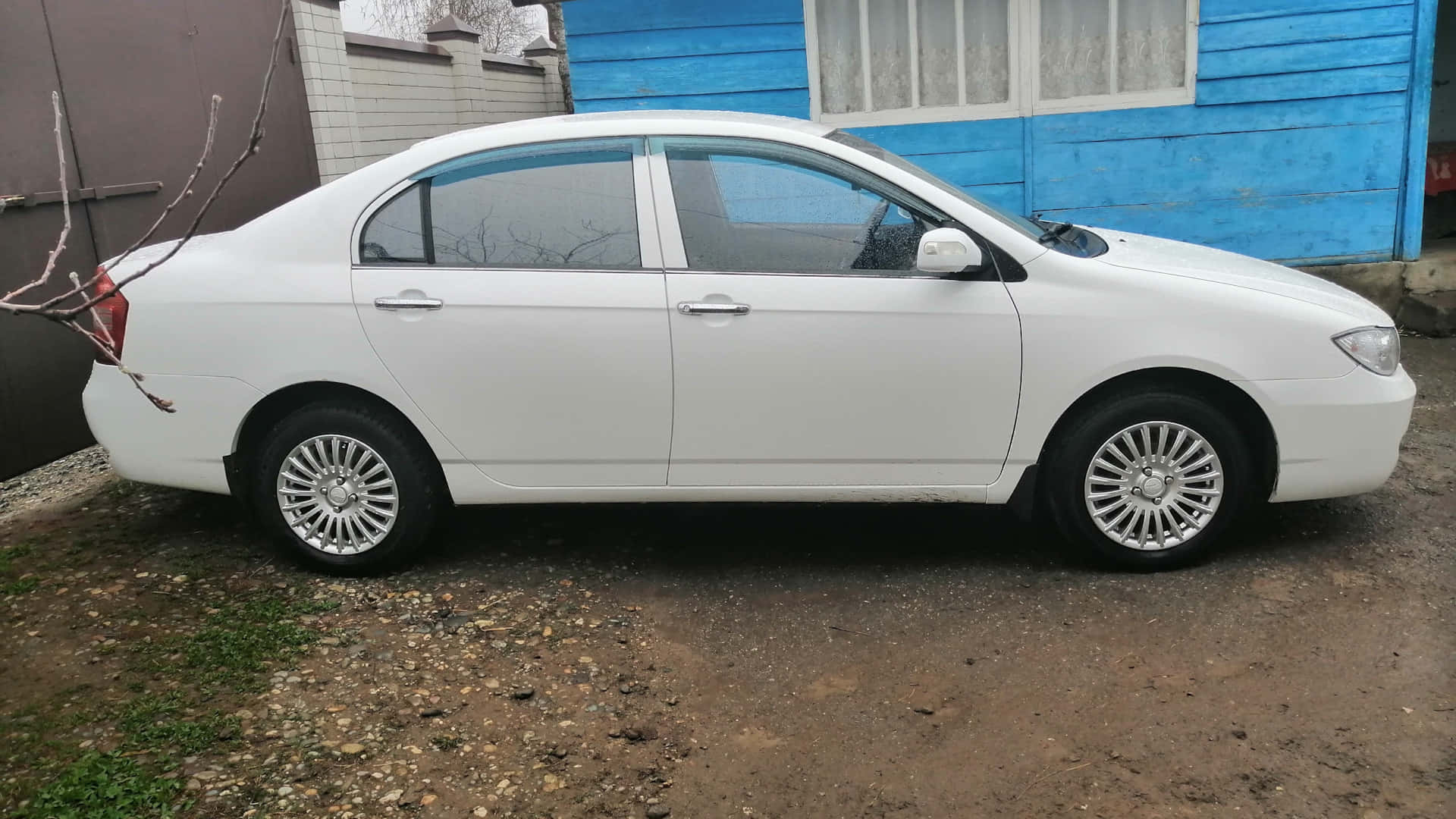 Lifan 620, sedan, white, Full HD Desktop Wallpaper