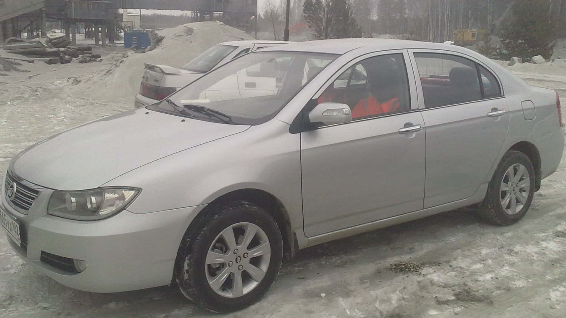 Lifan 620, silver, icy ground, Full HD Desktop Wallpaper